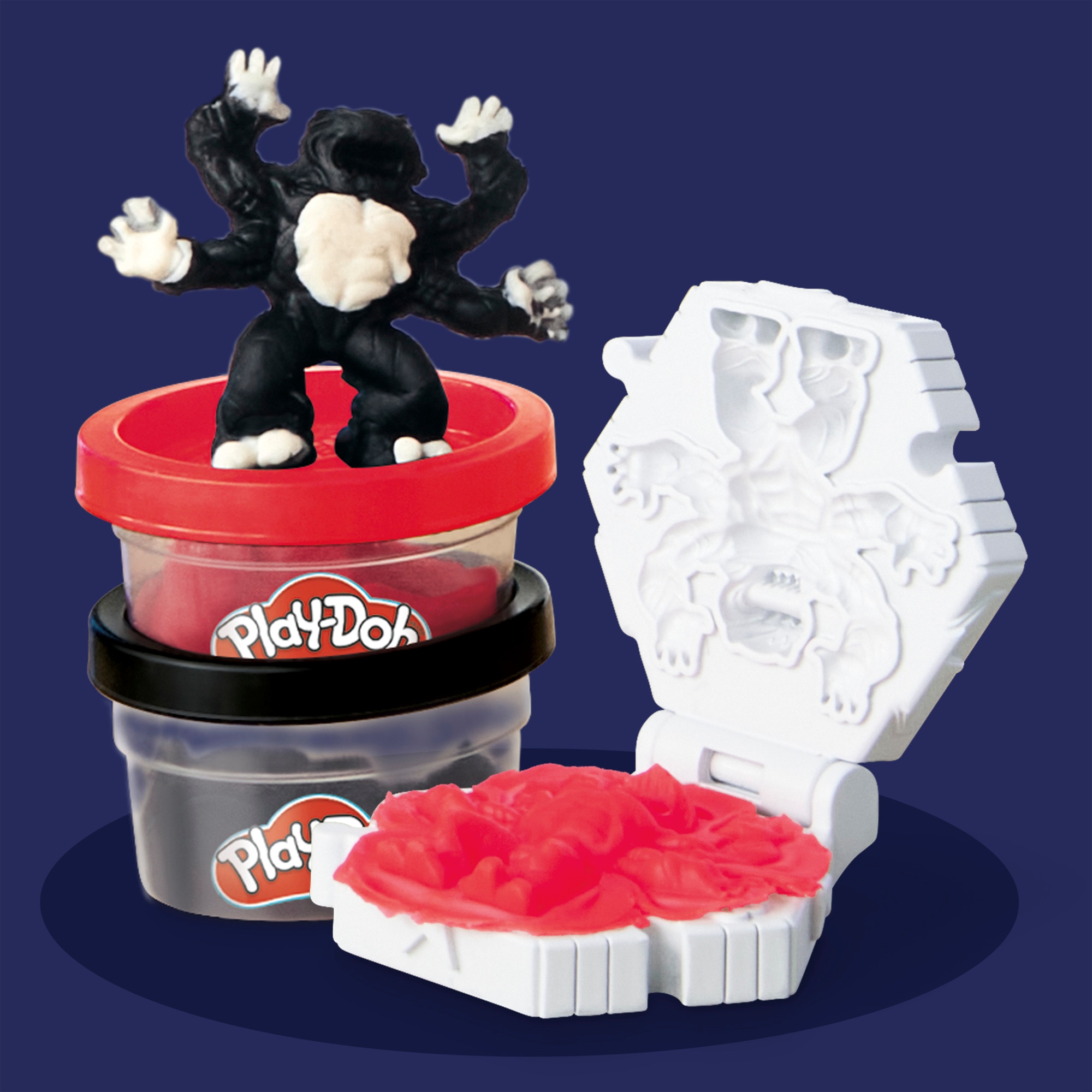 Set de juego de manualidades Moto cortadora del Capitán América Marvel Play-Doh 12