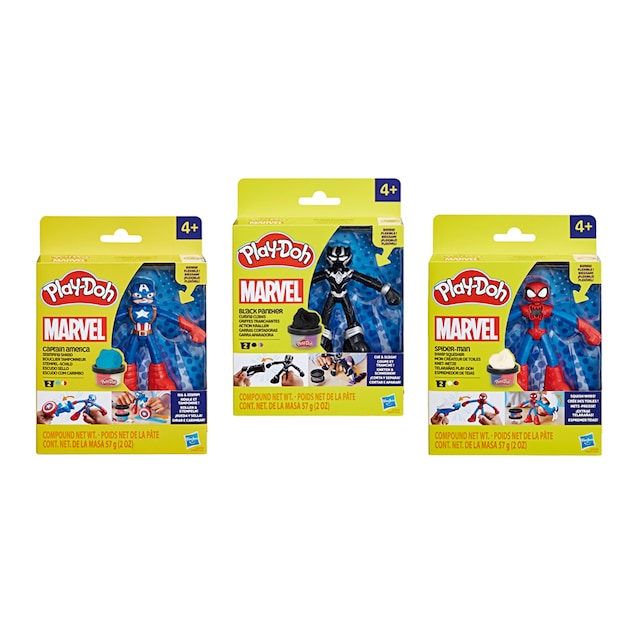 Juego de manualidades Figura Marvel Play-Doh modelos surtidos