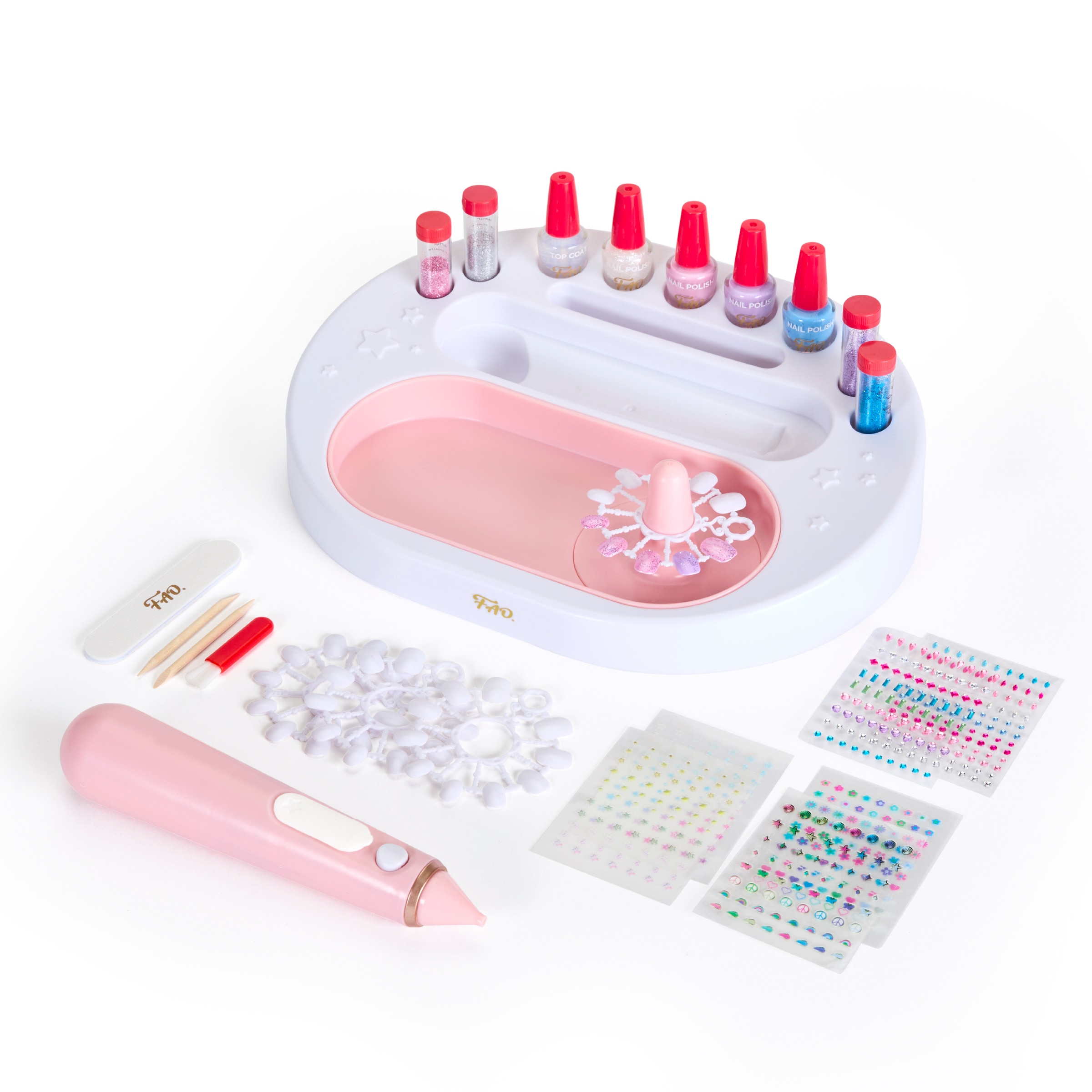 Estudio de uñas con purpurina personalizado F.A.O. Schwarz 2