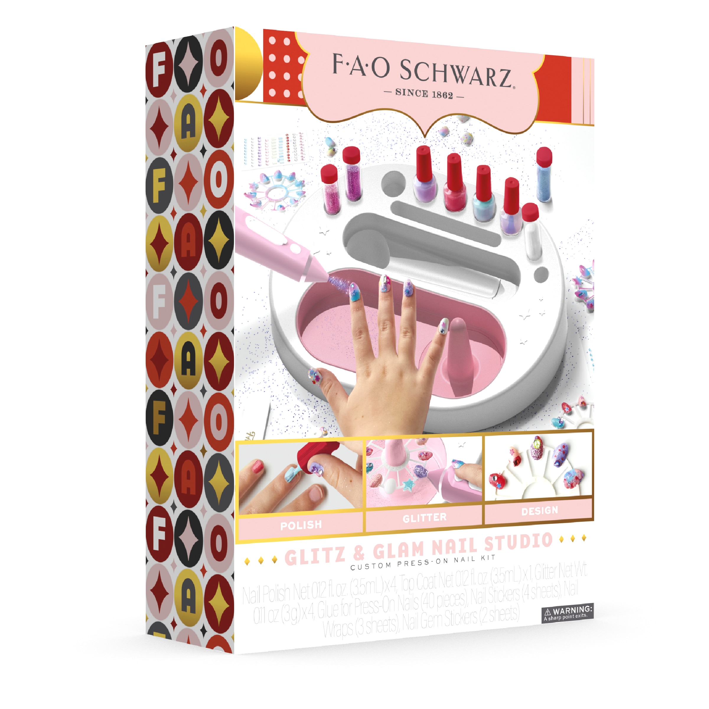 Estudio de uñas con purpurina personalizado F.A.O. Schwarz 8