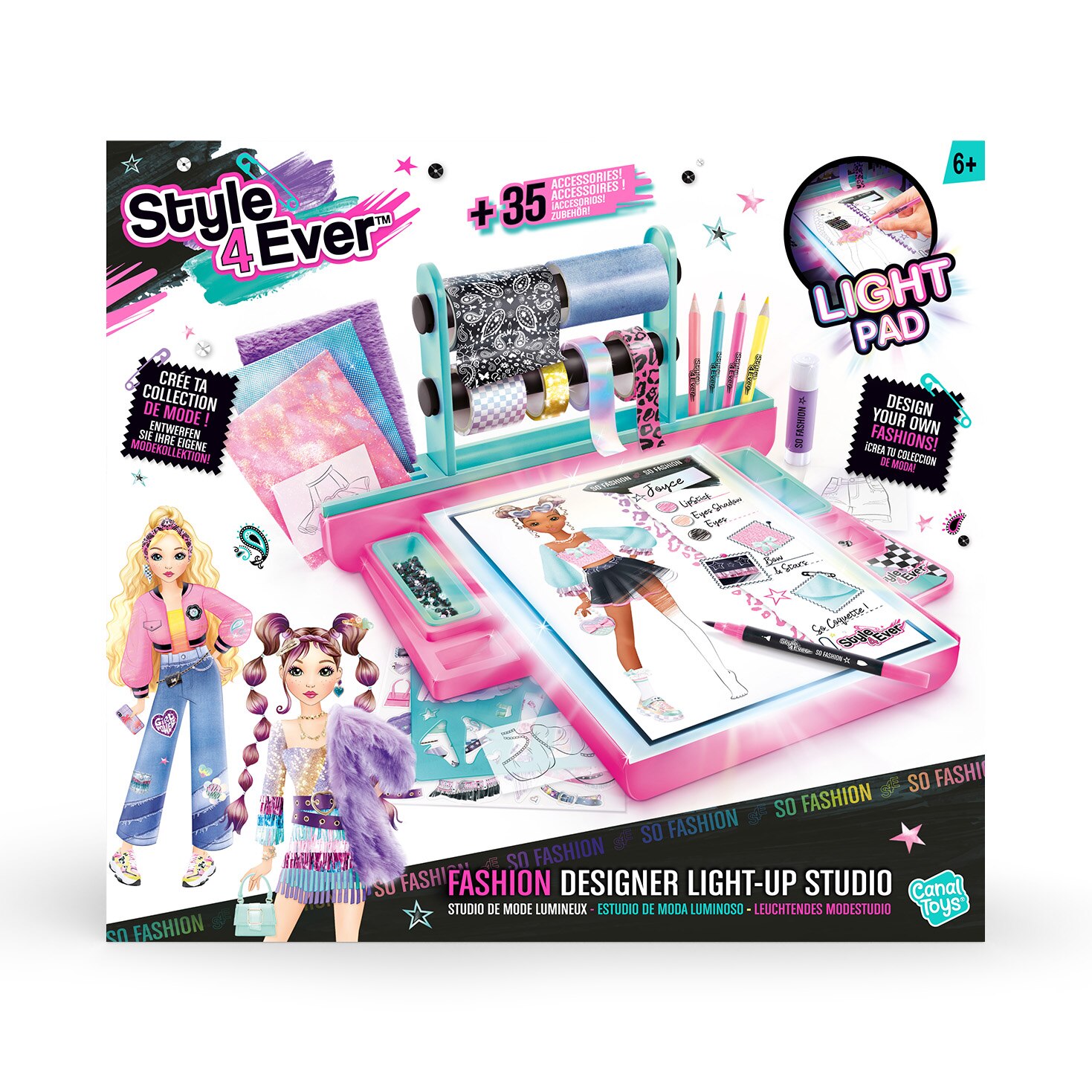 Juego de manualidadesEstudio De Diseño De Moda Con Luz Style 4 Ever 4
