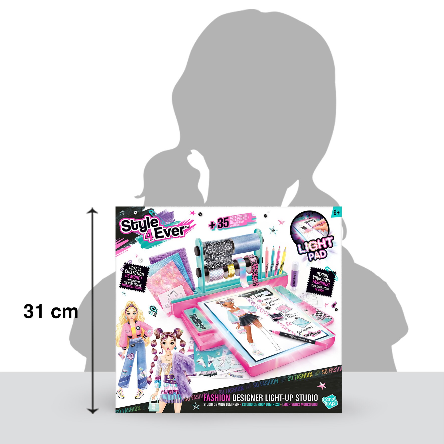 Juego de manualidadesEstudio De Diseño De Moda Con Luz Style 4 Ever 13