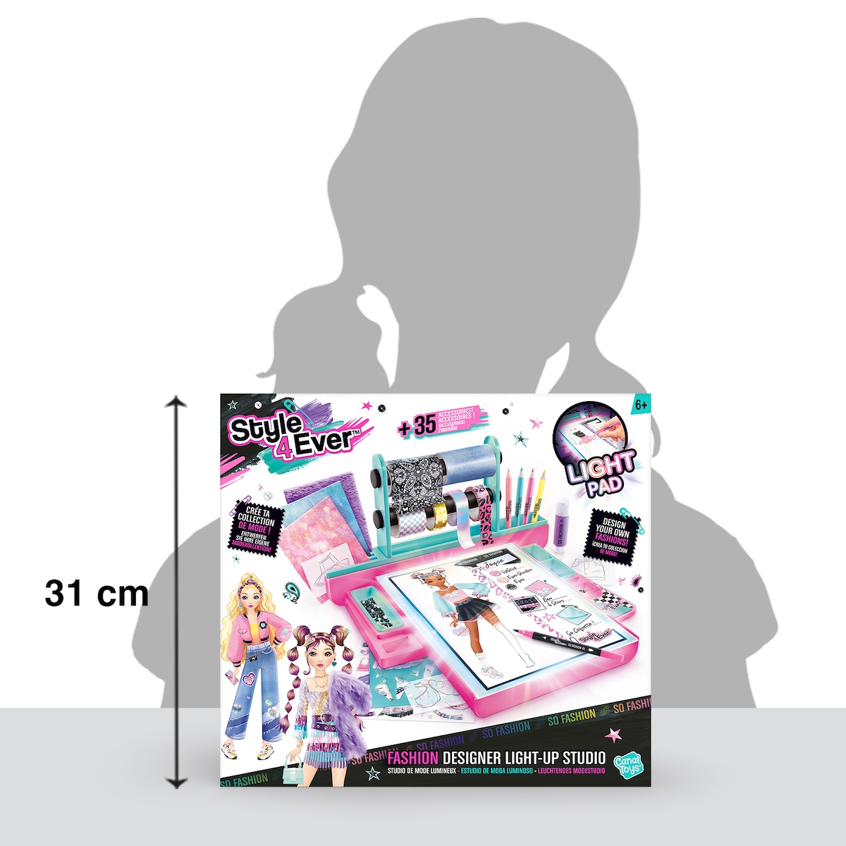 Juego de manualidadesEstudio De Diseño De Moda Con Luz Style 4 Ever 13