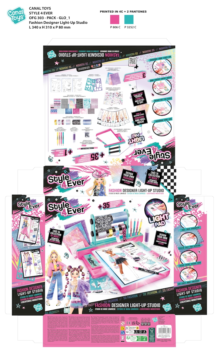 Juego de manualidadesEstudio De Diseño De Moda Con Luz Style 4 Ever 16