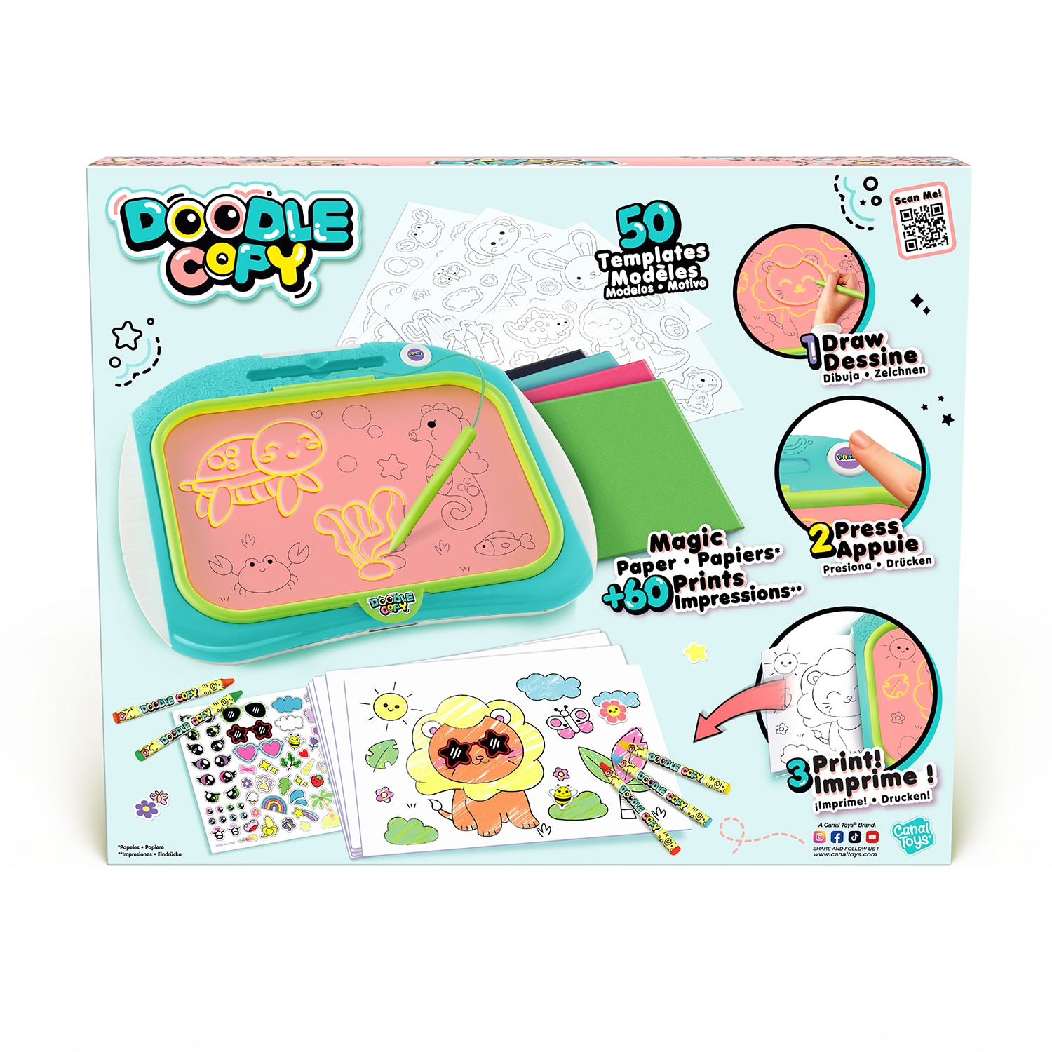 Juego de manualidades Pizarra Copia E Imprime Canal Toys 3
