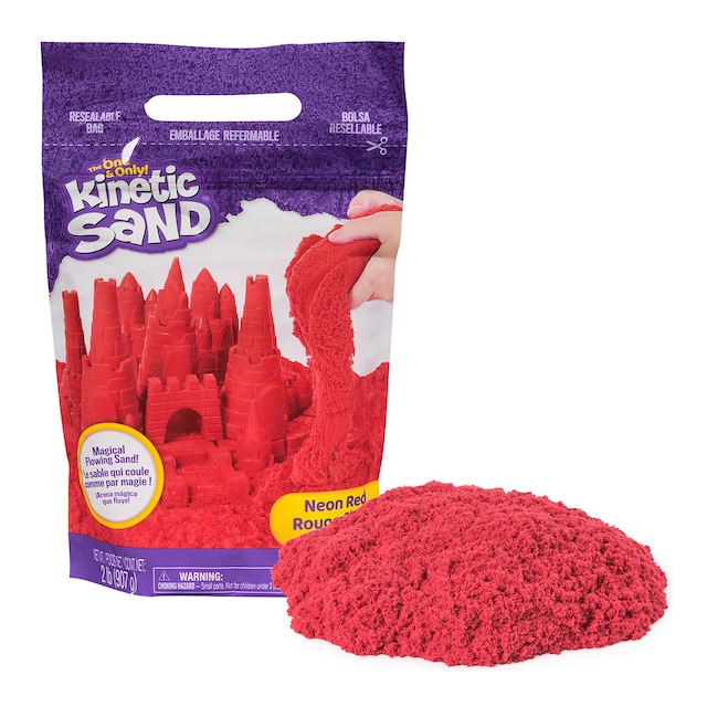 Juego de manualidades Bolsa rojo neón Kinetic Sand