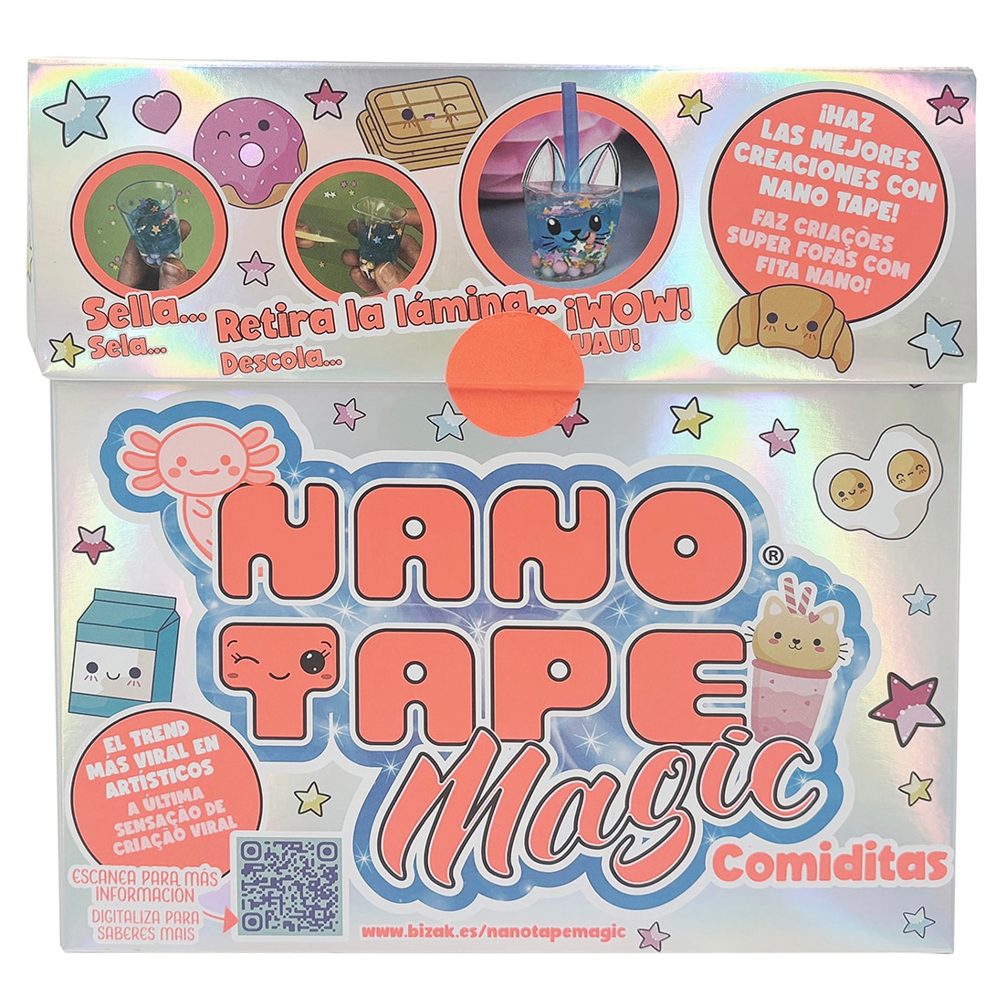 Imagen 0 de Kit manualidades Comiditas Nano Tape Magic Classic Bizak