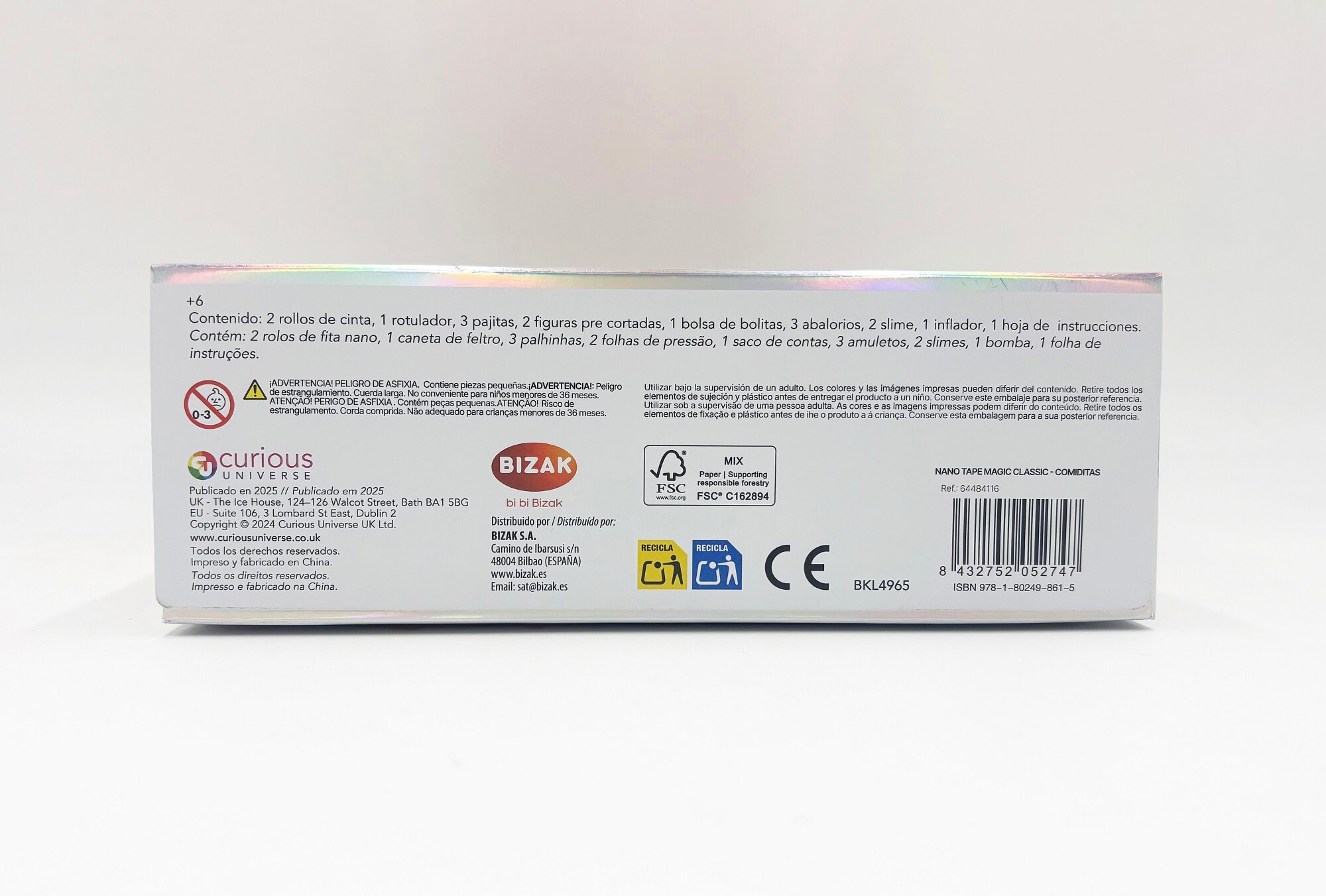 Kit manualidades Comiditas Nano Tape Magic Classic Bizak 2