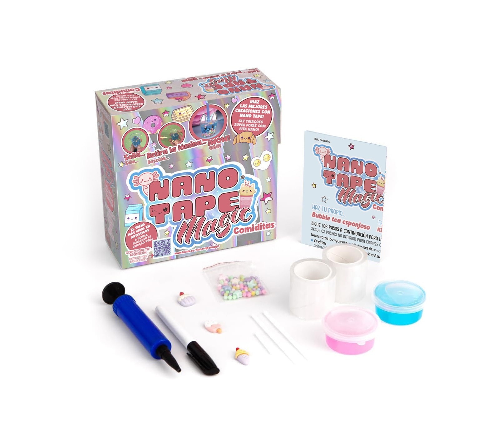 Kit manualidades Comiditas Nano Tape Magic Classic Bizak 3