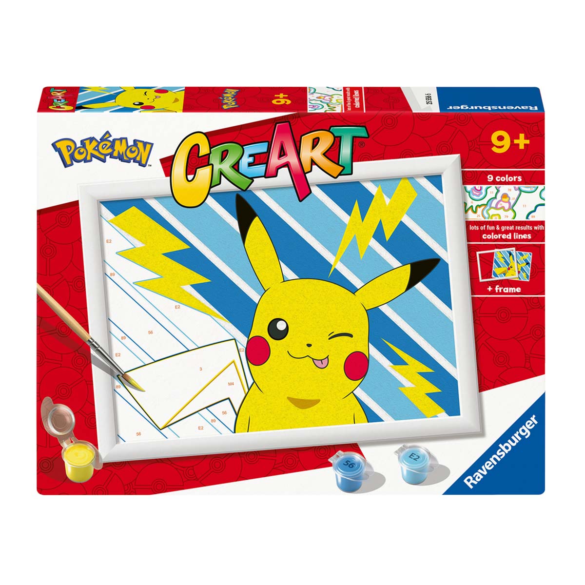 Imagen 0 de Pintar por Números CreArt Pokemon Pikachu Ravensburguer