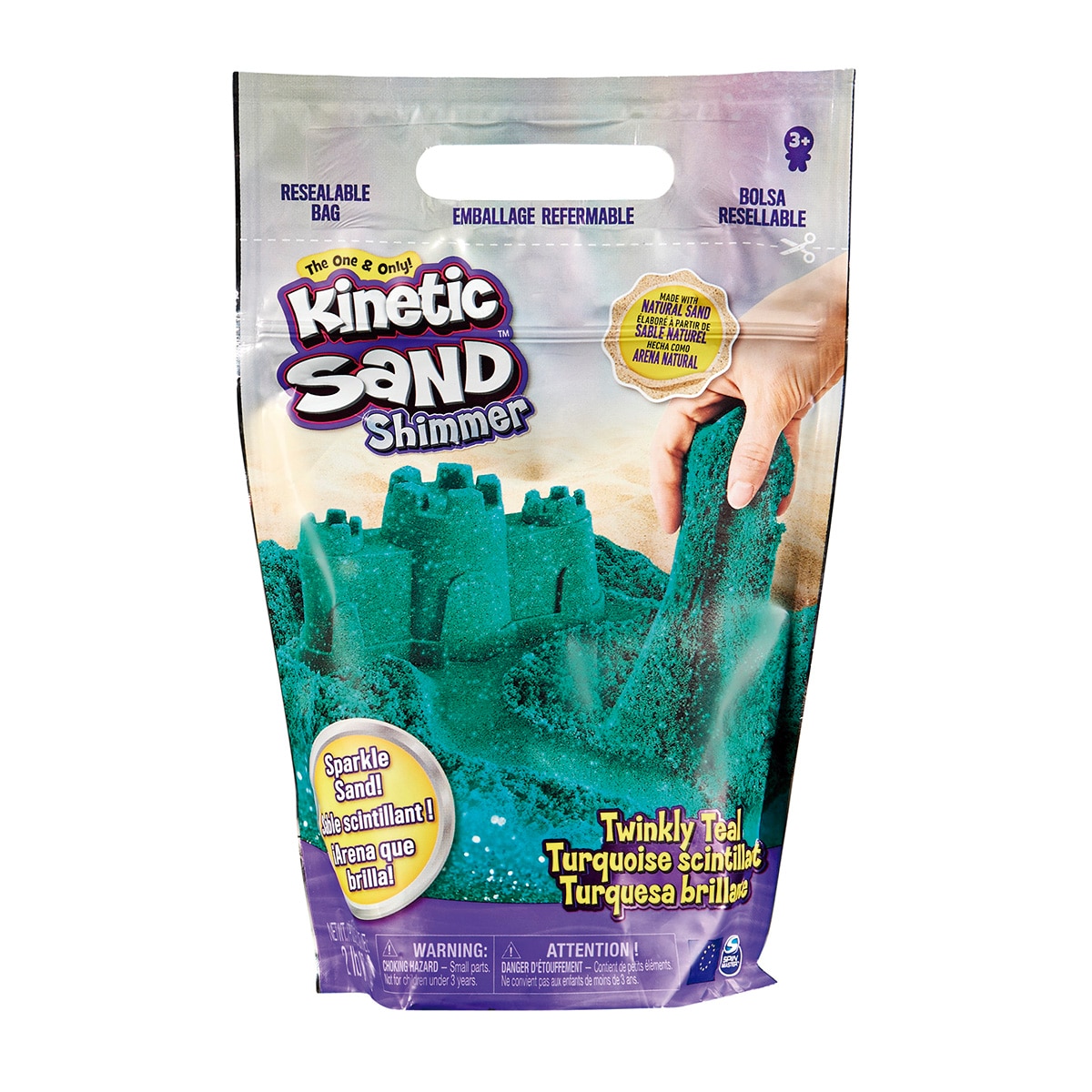 Imagen 0 de Juego de manualidades Bolsa Turquesa Brillante Kinetic Sand