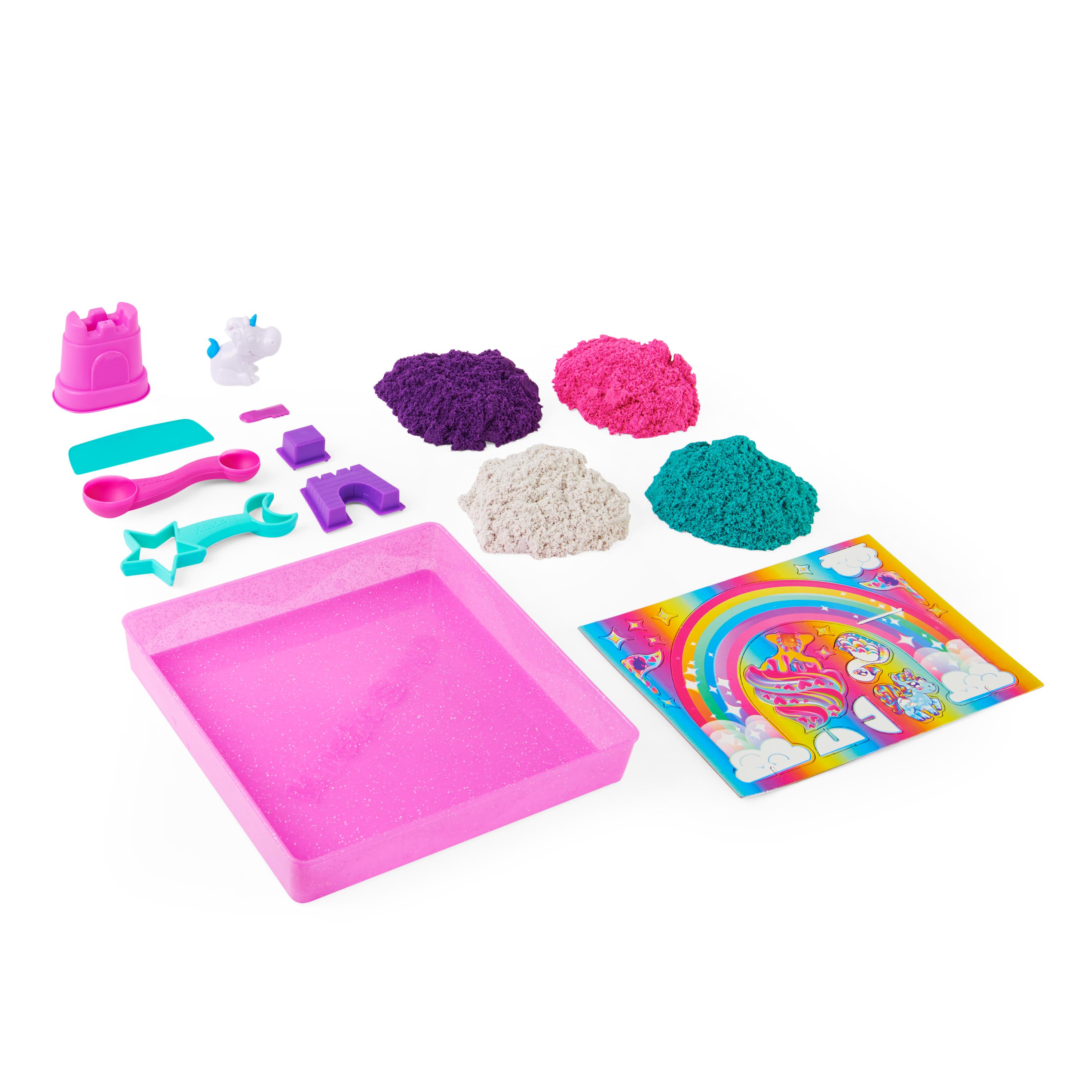 Juego de manualidades Reino de los Unicornios Kinetic Sand modelos surtidos 4