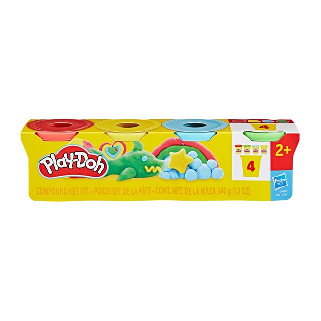 Imagen 0 de Pack de 4 botes Play-doh Hasbro modelos sutirdos