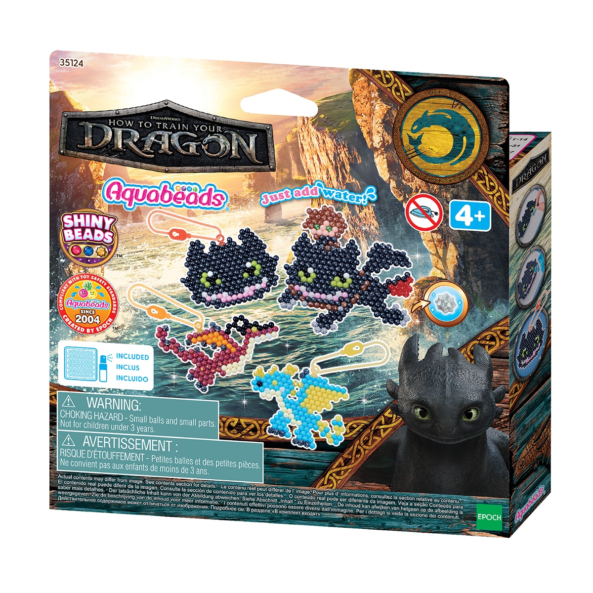 Imagen 0 de Manualidad artística Kit llaveros cómo entrenar a tu dragón Aquabeads