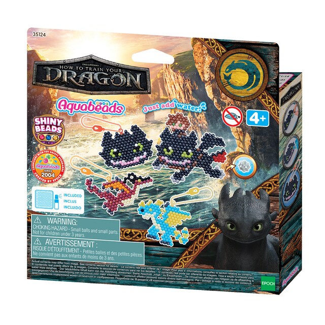 Imagen 0 de Manualidad artística Kit llaveros cómo entrenar a tu dragón Aquabeads