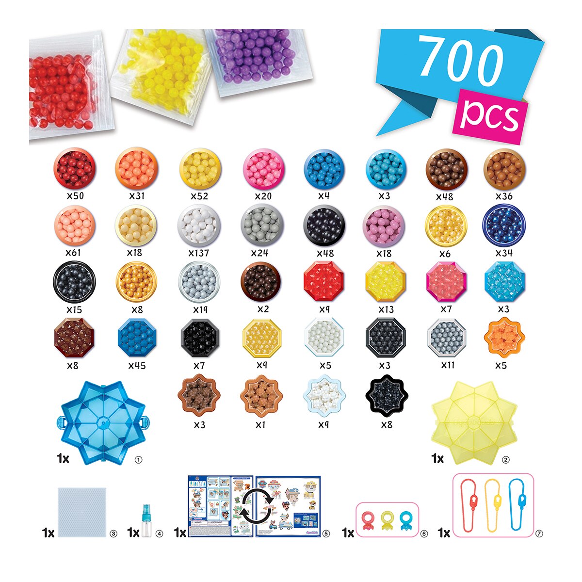 Manualidad artística Patrulla Canina Mega Kit Aquabeads Aquabeads 13
