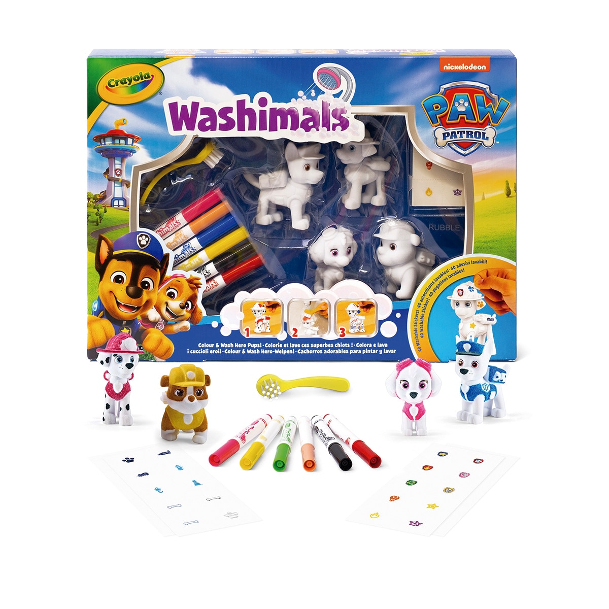 Crayola - Set 4 mascotas con stickers.