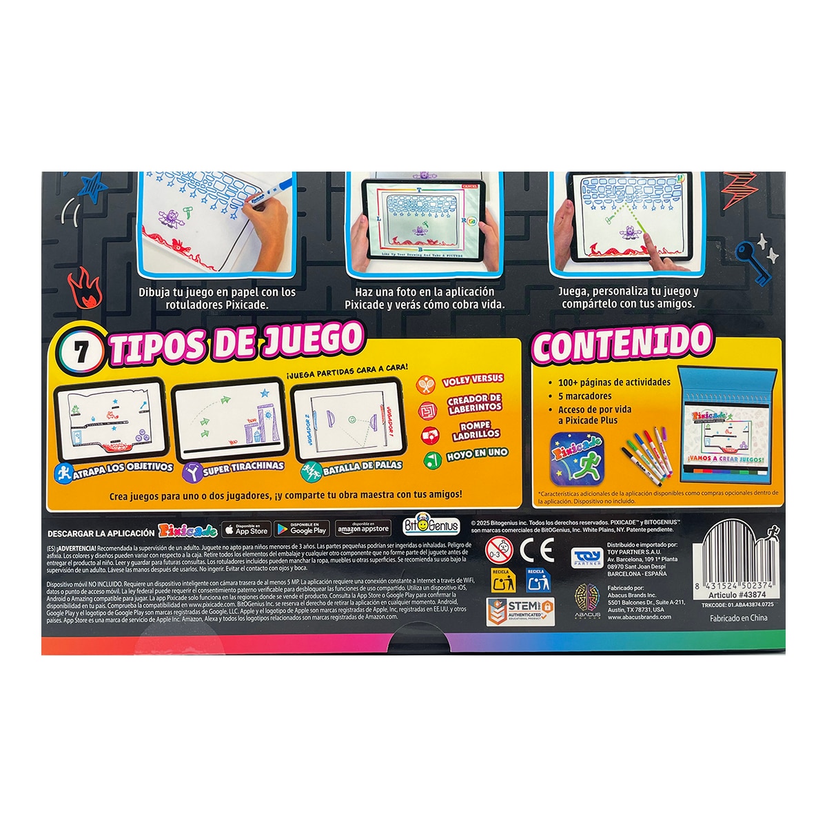Juego Creativo Pixicade Toy Partner 6