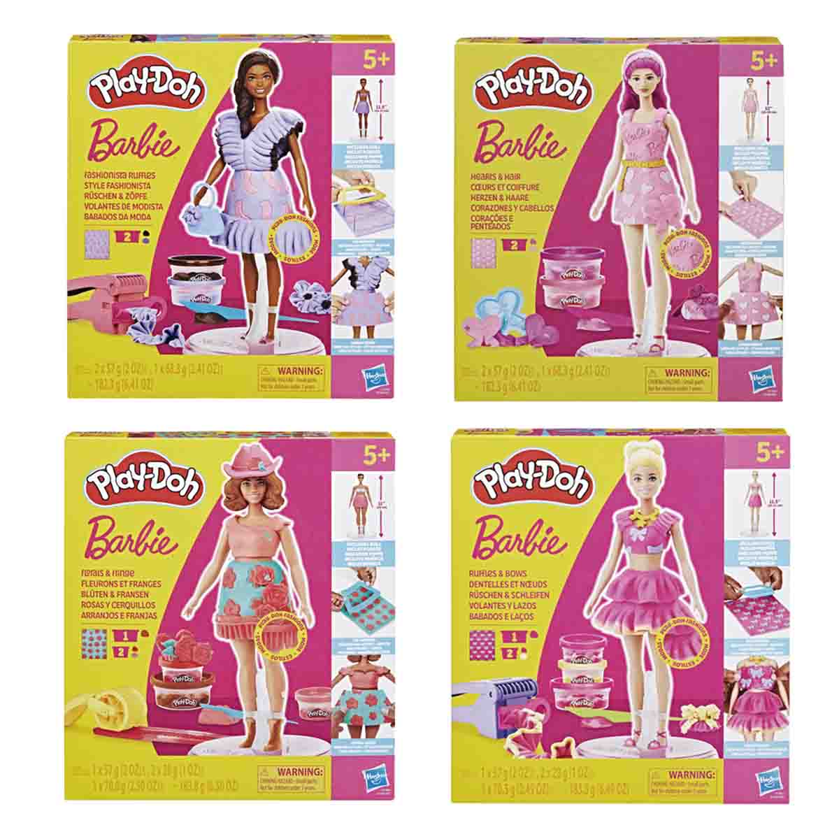 Imagen 0 de Set de manualidades Play-Doh Barbie muñecas Hasbro modelos surtidos