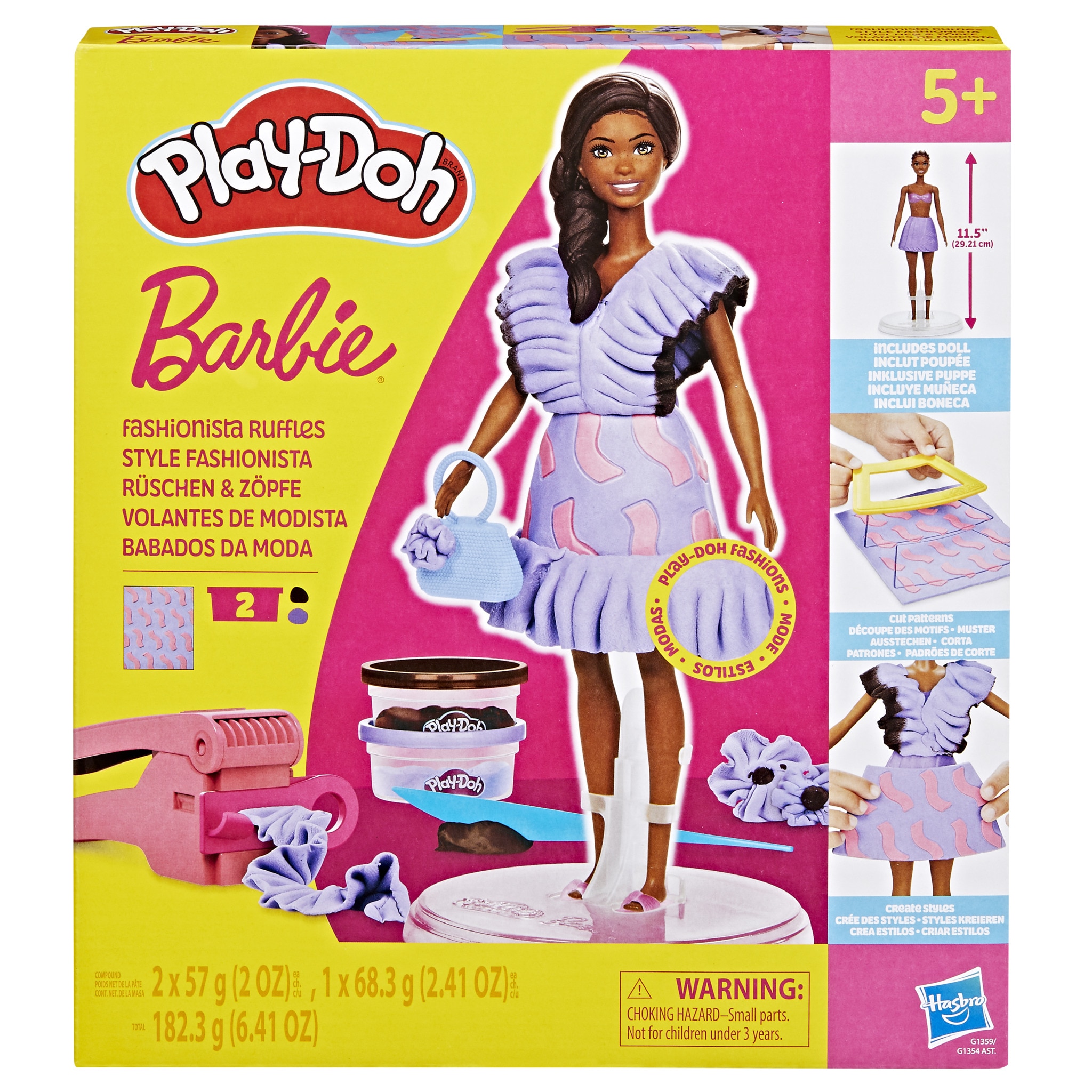 Set de manualidades Play-Doh Barbie muñecas Hasbro modelos surtidos 3