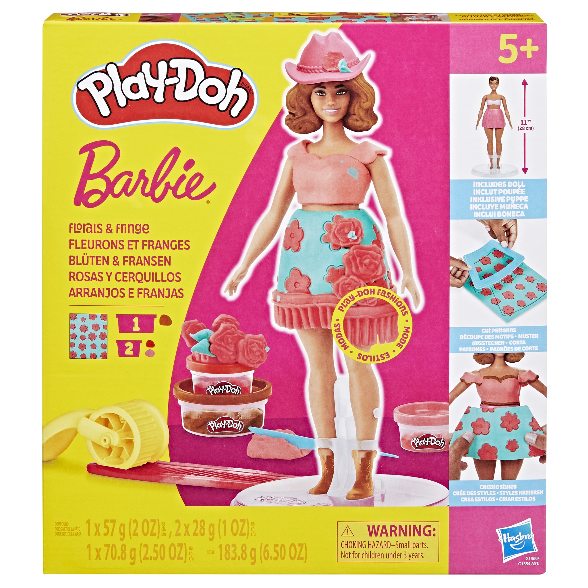 Set de manualidades Play-Doh Barbie muñecas Hasbro modelos surtidos 4