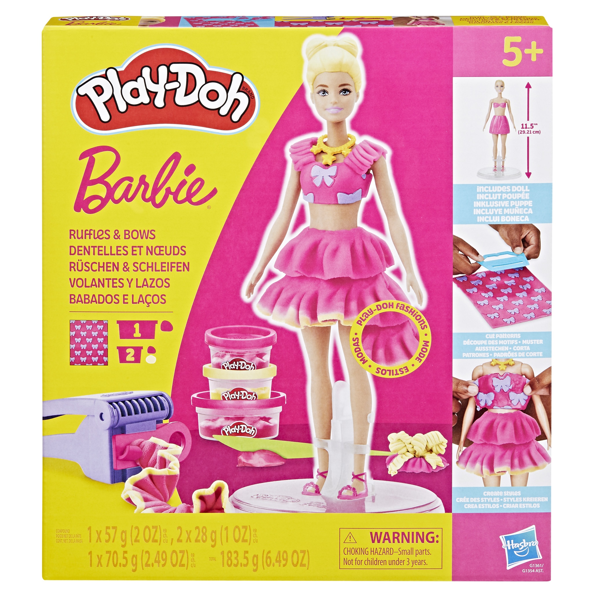 Set de manualidades Play-Doh Barbie muñecas Hasbro modelos surtidos 5