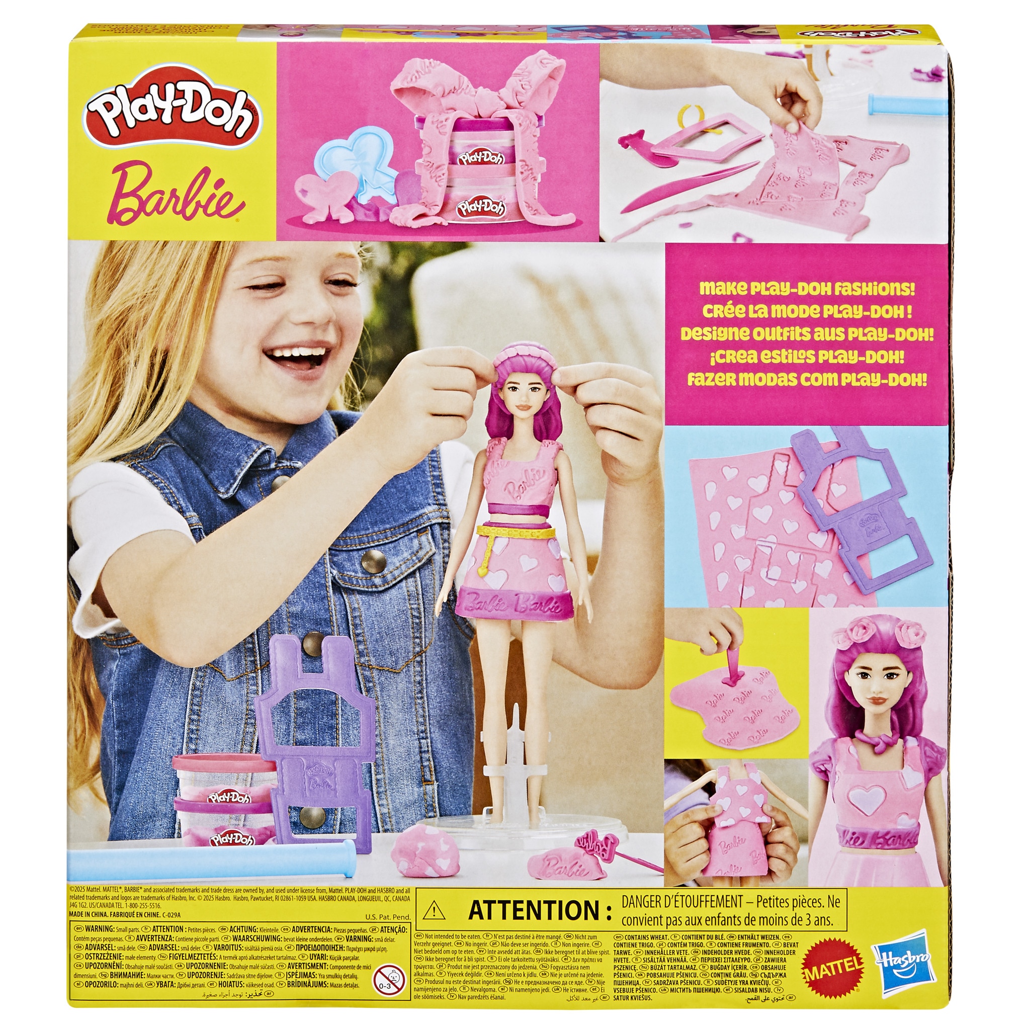 Set de manualidades Play-Doh Barbie muñecas Hasbro modelos surtidos 6