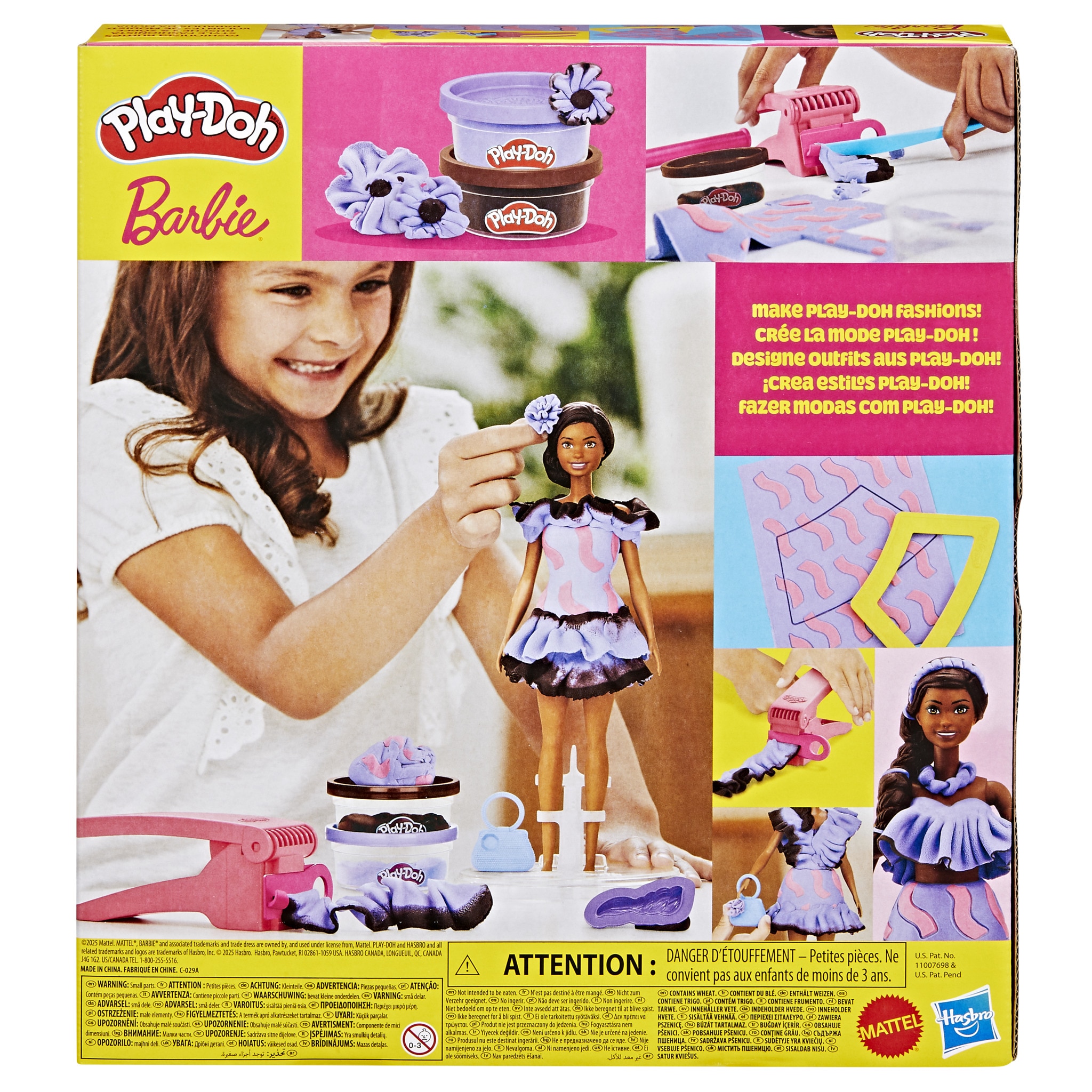 Set de manualidades Play-Doh Barbie muñecas Hasbro modelos surtidos 7
