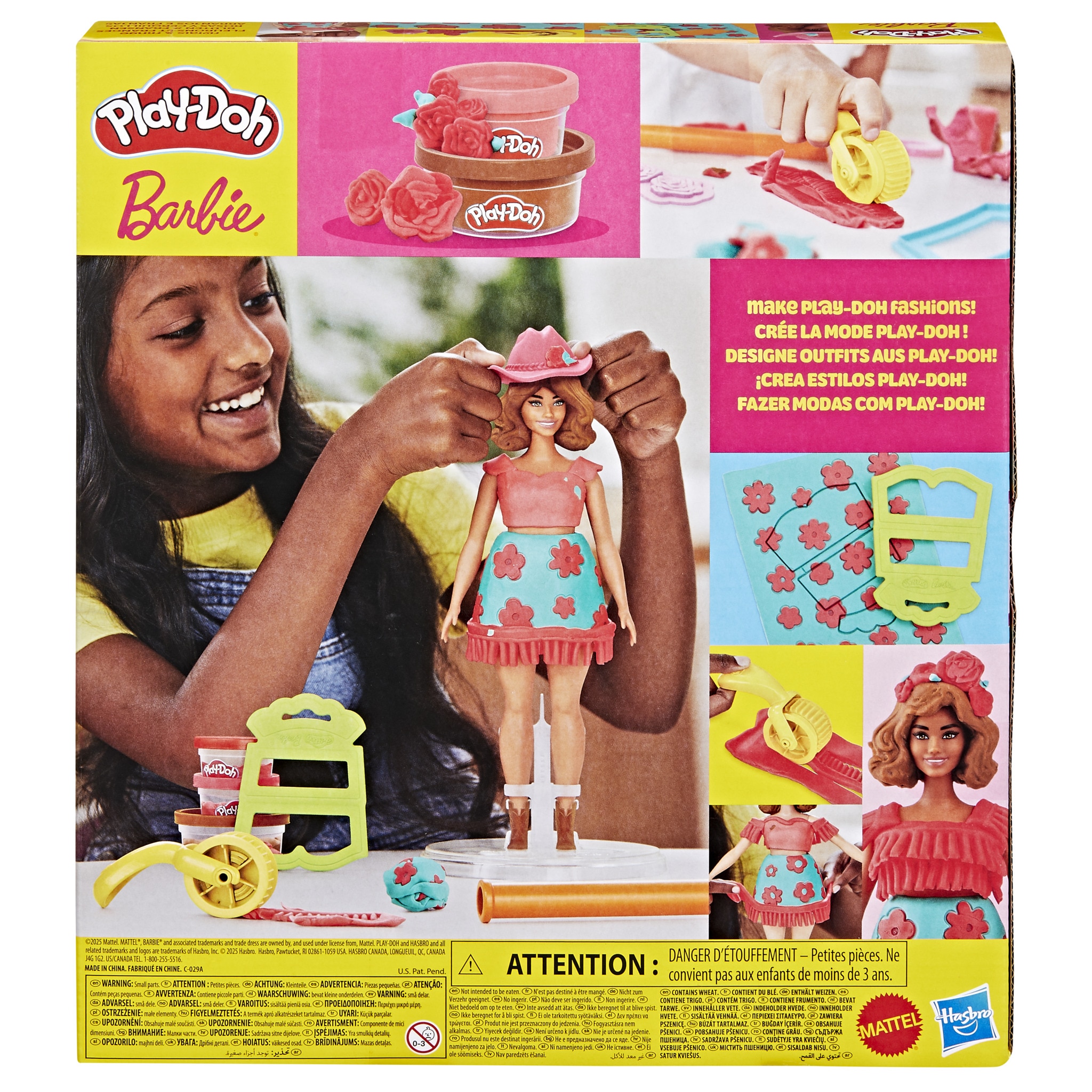 Set de manualidades Play-Doh Barbie muñecas Hasbro modelos surtidos 8