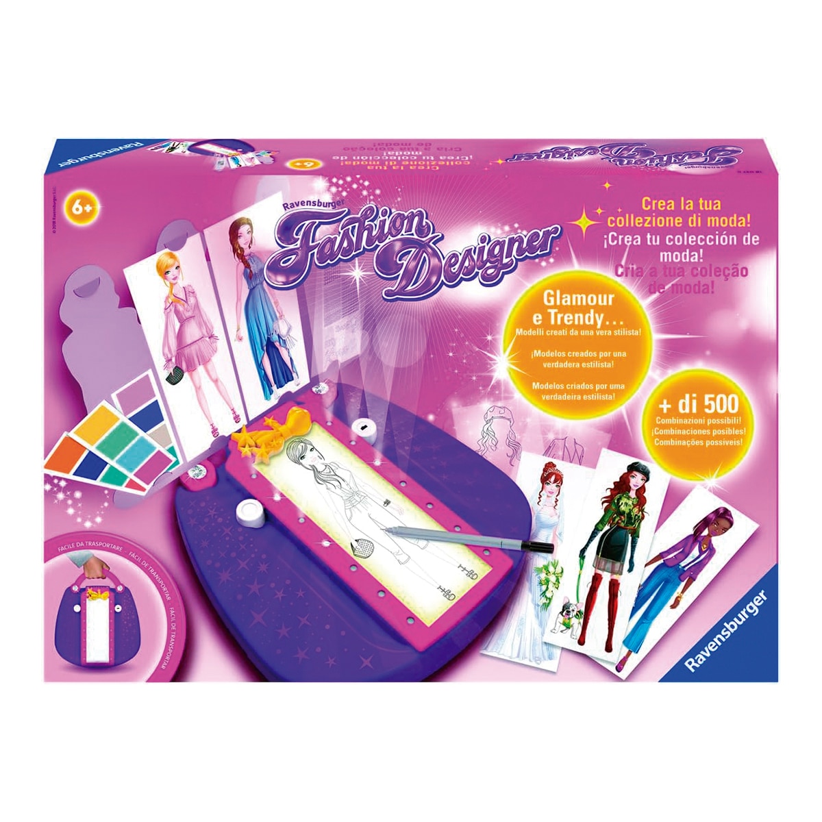 Ravensburger – Juego Creativo para Dibujar Proyector Fashion Designer Ravensburger.