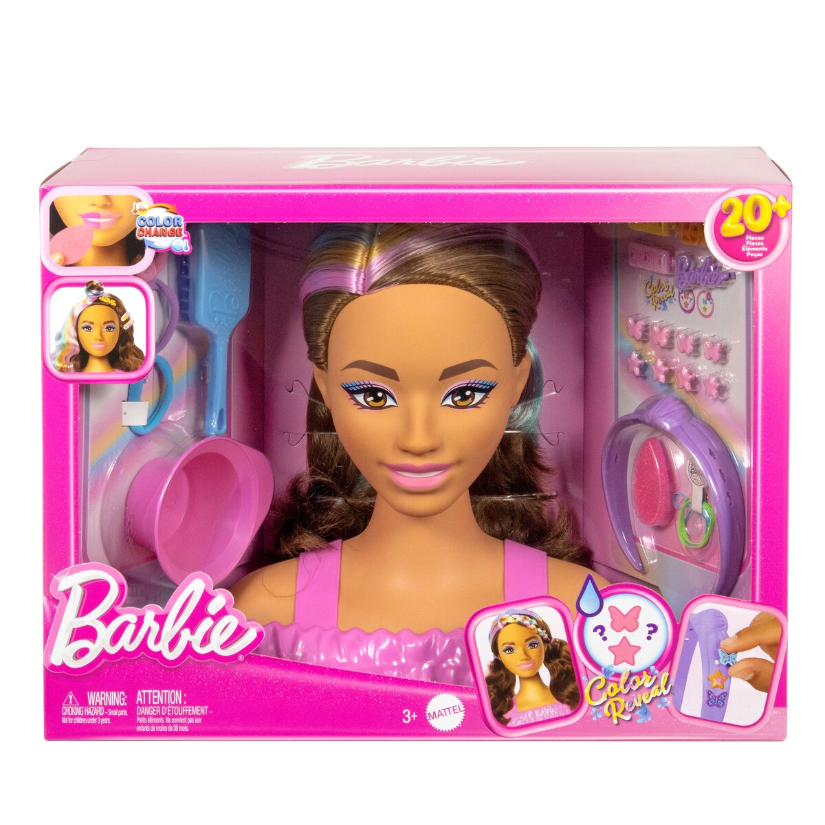 Barbie Cabeza morena de muñeca para peinar Deluxe Mattel · Barbie