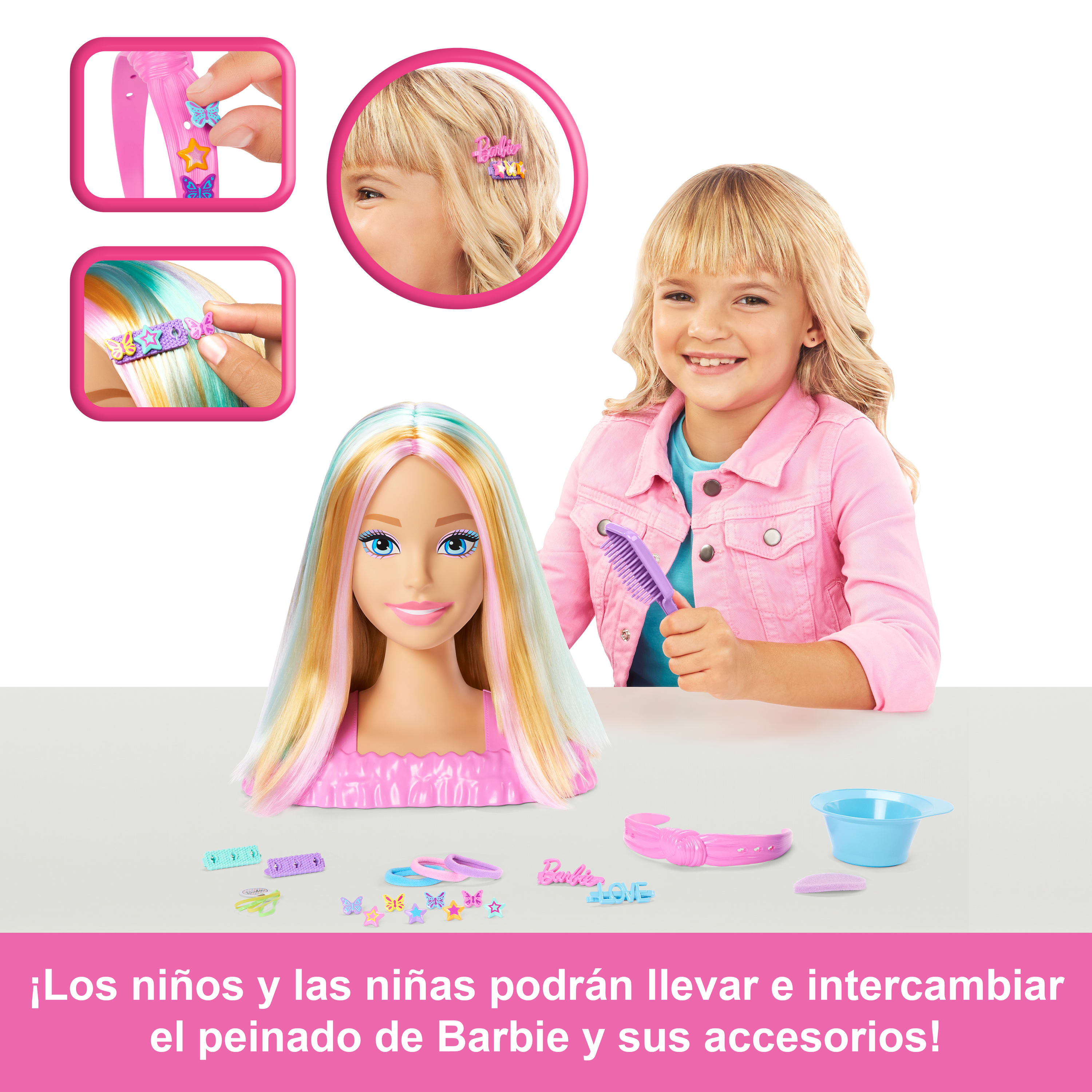 Barbie Cabeza rubia de muñeca para peinar Deluxe Mattel 2