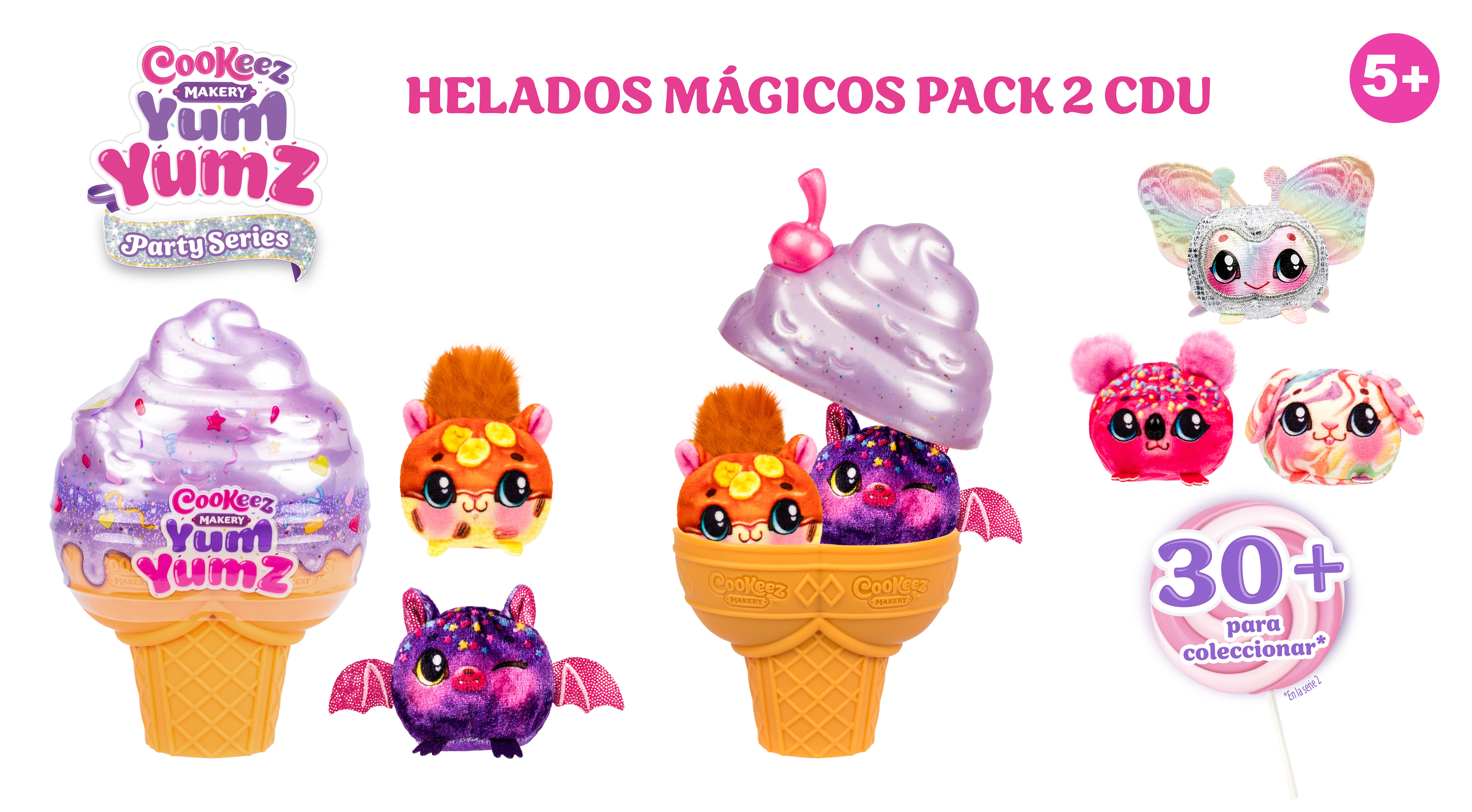 CooKeez Makery Yum Yumz Gelados Mágicos Pack com Dois Peluches 4
