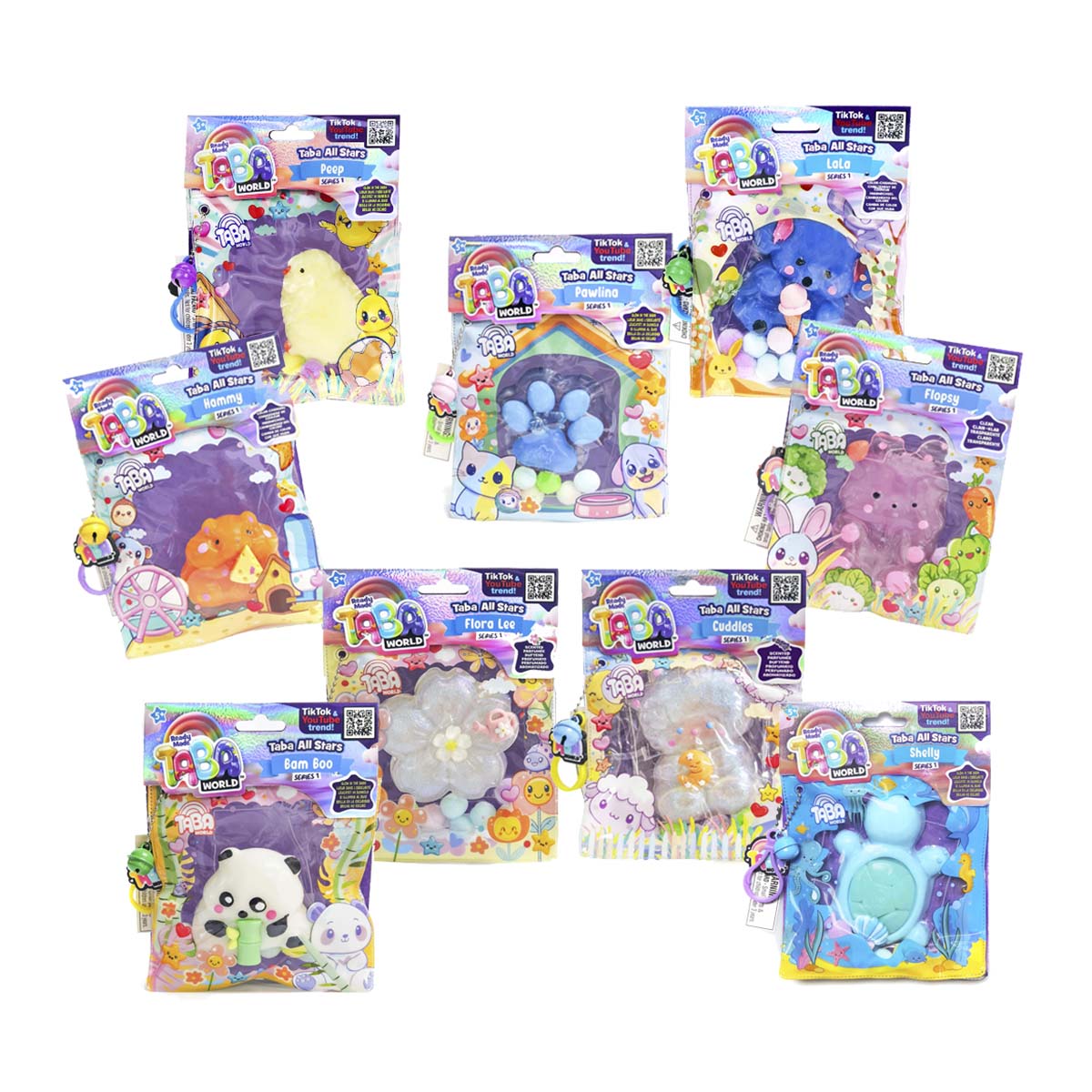 Imagen 0 de Figura blandita con accesorios Taba World Squishy Bizak modelos surtidos