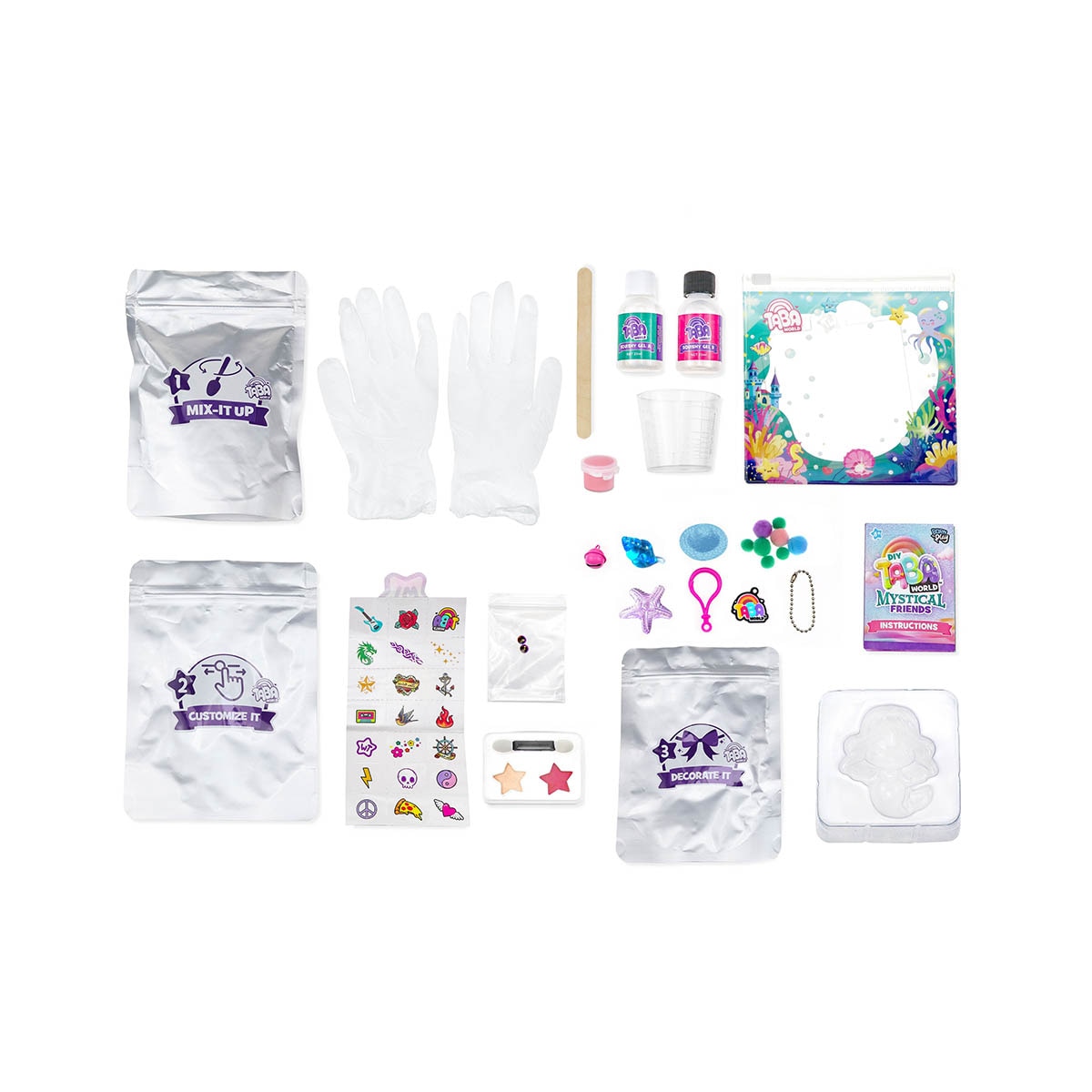 Set para crear tu taba squishy Taba World Squishy Bizak modelos surtidos 10