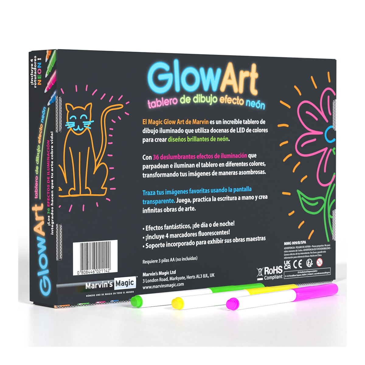 Juego de manualidades Glow Art Black Marvin's Magic 7