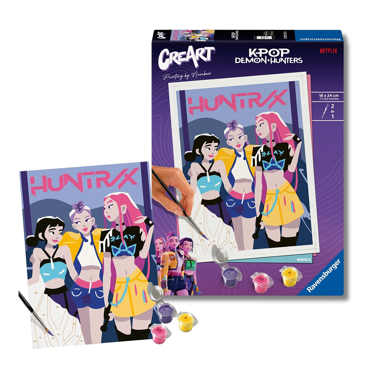 Imagen 0 de Pintar Por Números Creart Serie D Trend K Pop Demon Hunters Ravensburger