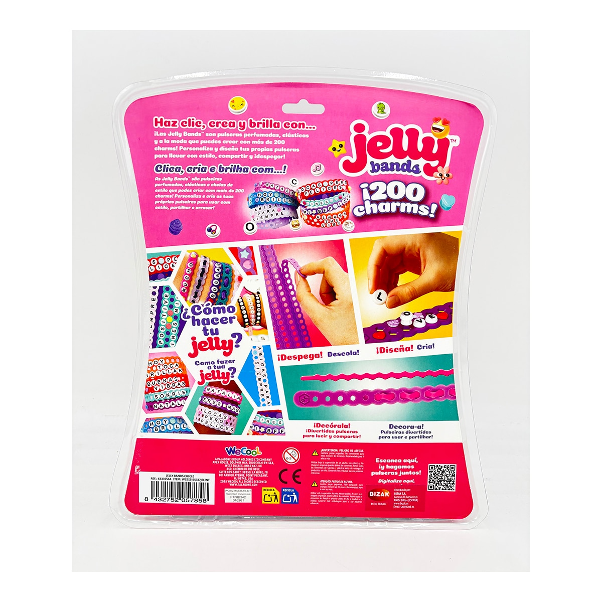Manualidades Pulseras Jelly bands Bizak modelos surtidos 20