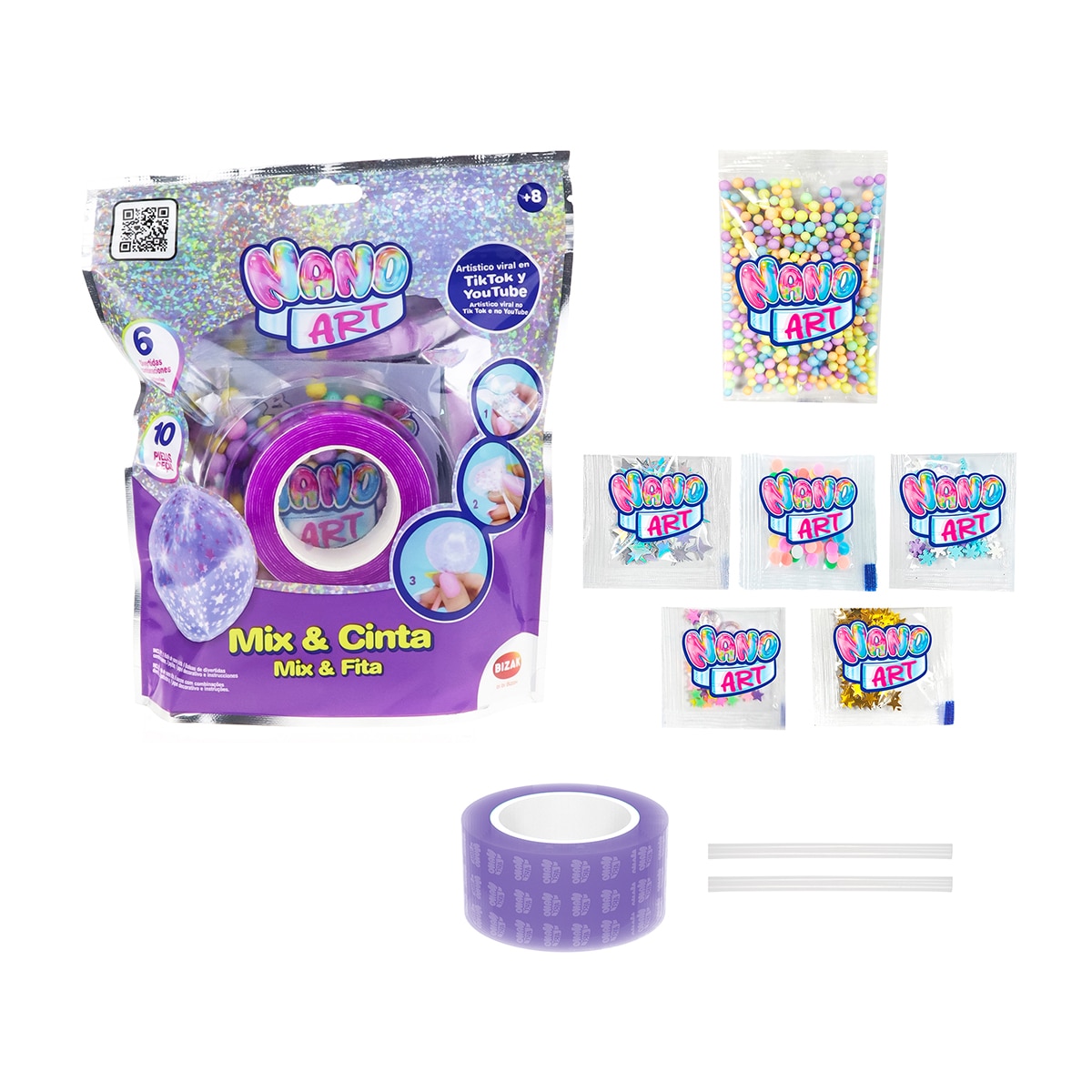Manualidades Cinta para hacer creaciones Nano Art Mix & Cinta Bizak 2