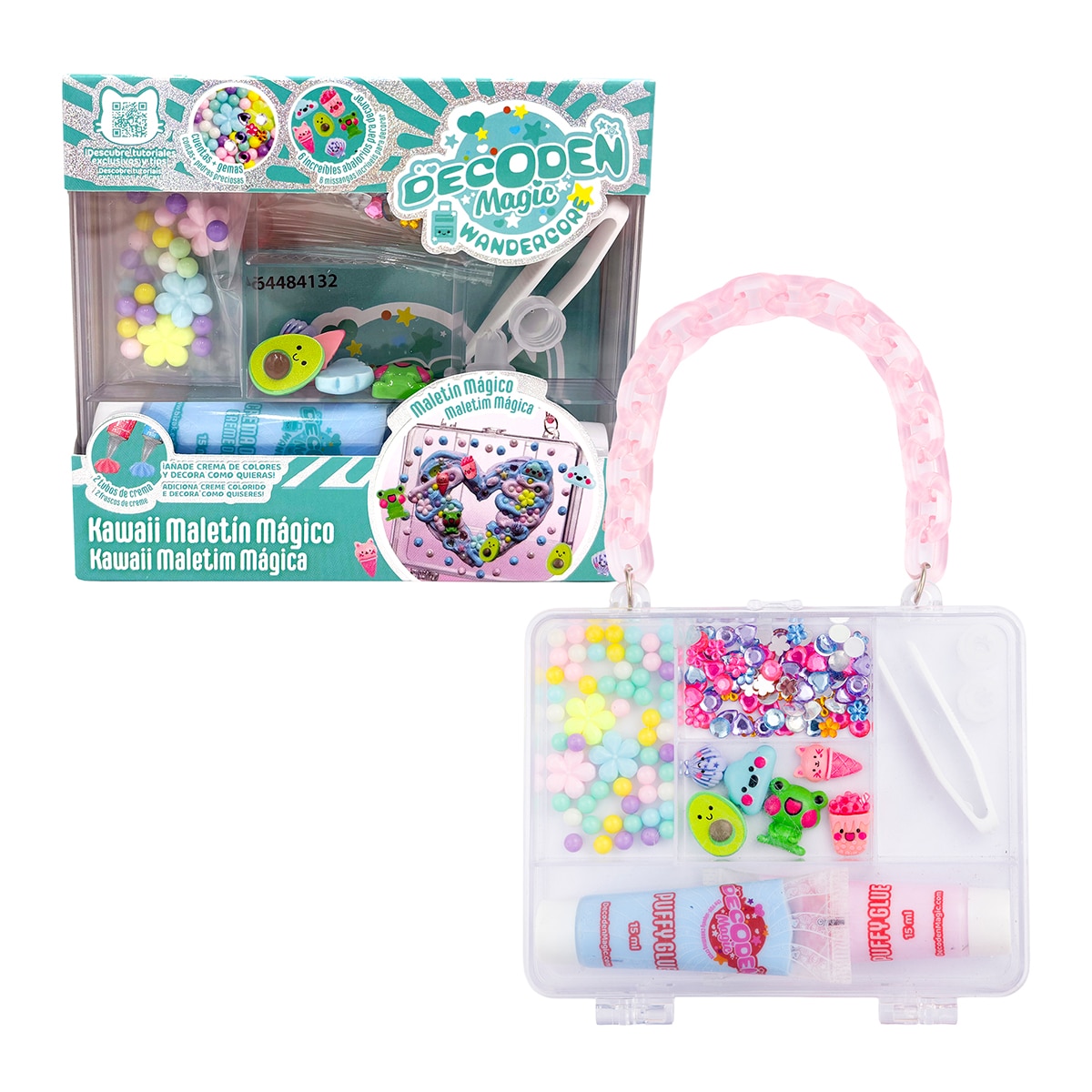Imagen 0 de Manualidades Falsa crema para decorar Decoden magic maletín Kawaii Maletín unicornio Bizak modelos surtidos