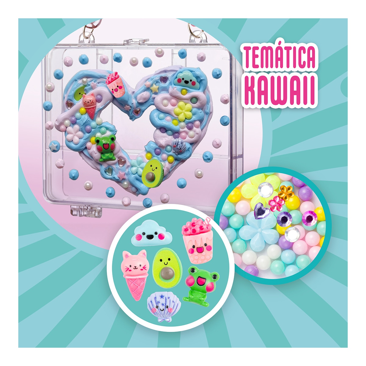 Manualidades Falsa crema para decorar Decoden magic maletín Kawaii Maletín unicornio Bizak modelos surtidos 4