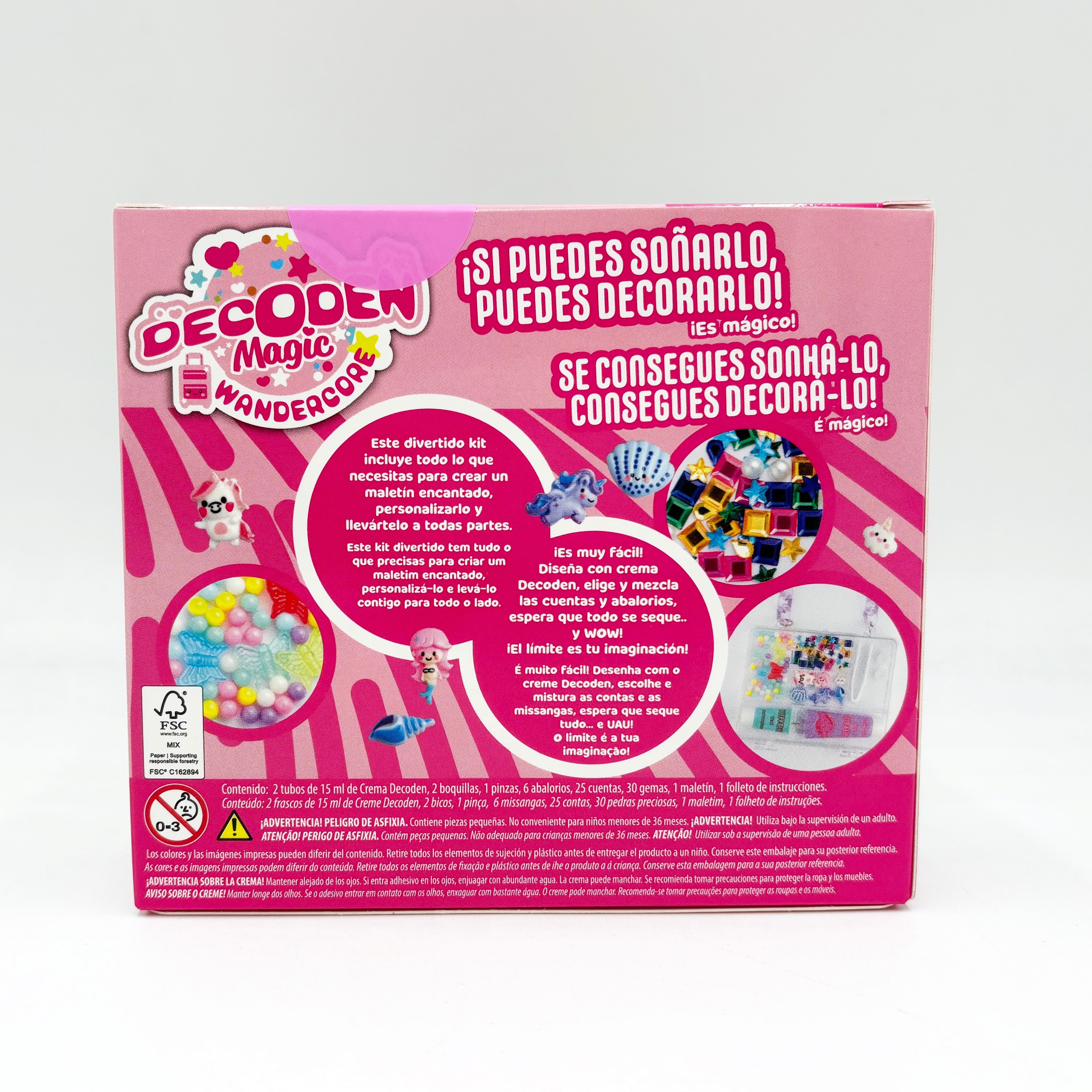 Manualidades Falsa crema para decorar Decoden magic maletín Kawaii Maletín unicornio Bizak modelos surtidos 10