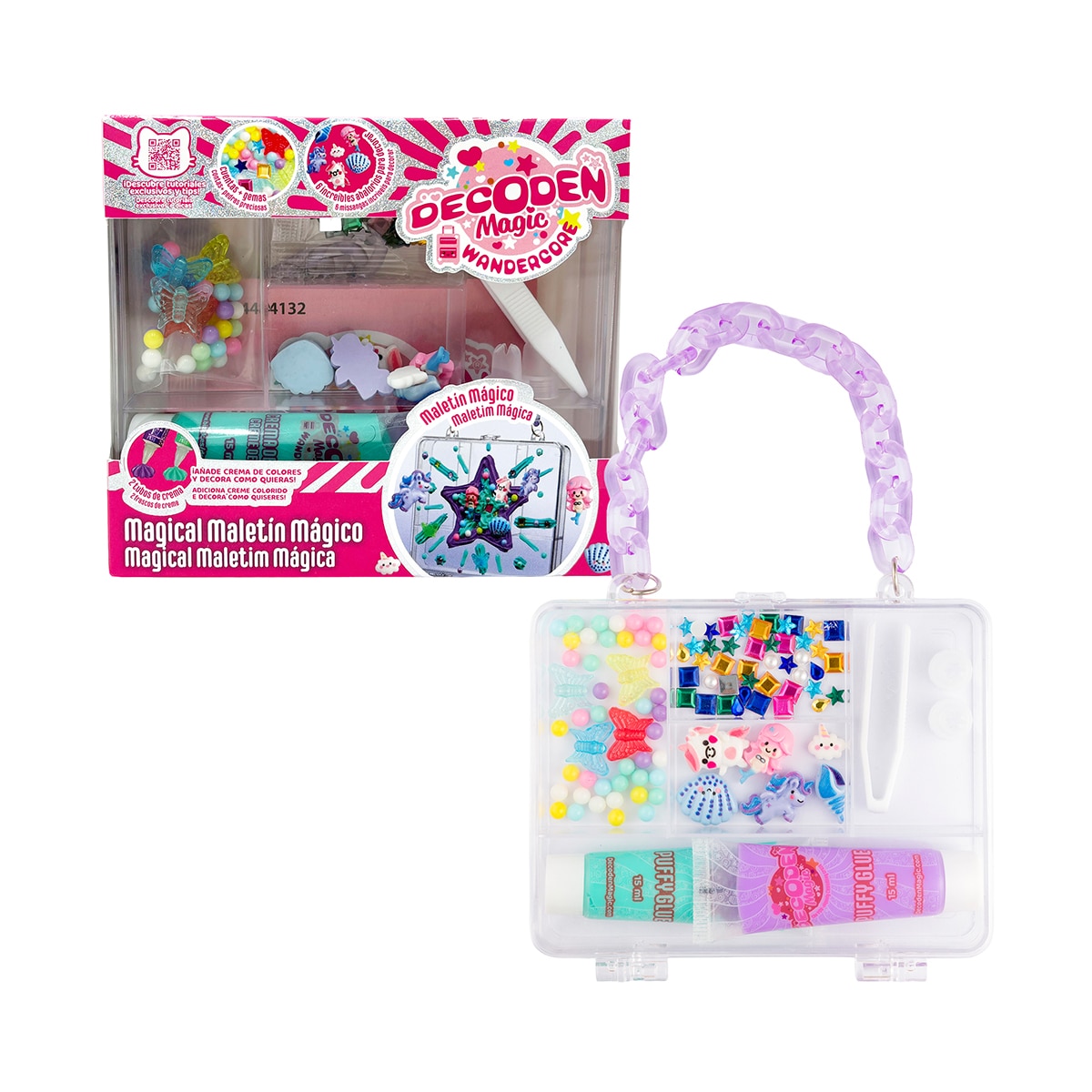 Manualidades Falsa crema para decorar Decoden magic maletín Kawaii Maletín unicornio Bizak modelos surtidos 11