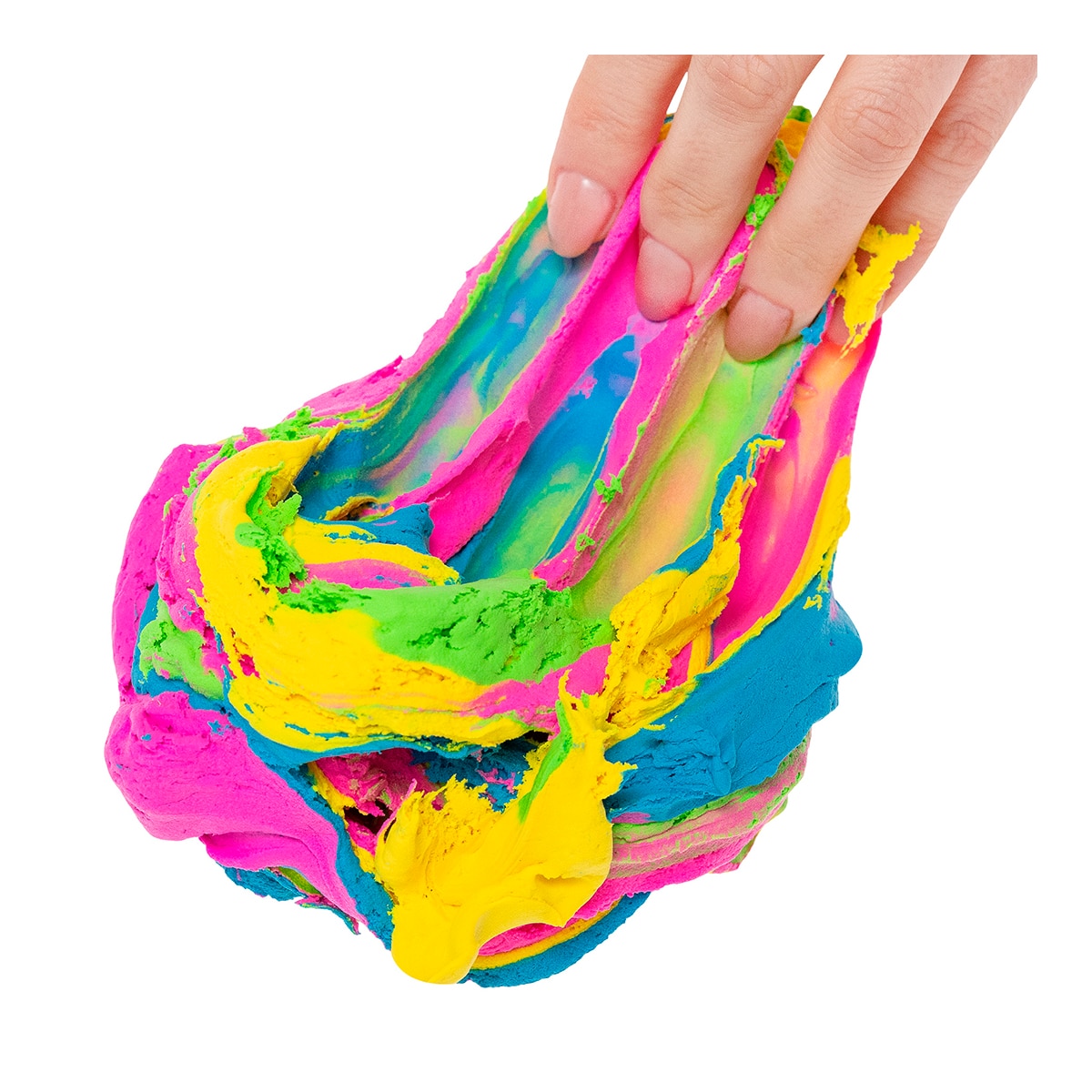 Manualidades Slime Butter cloudz cubo rainbow cotton candy Bizak 5