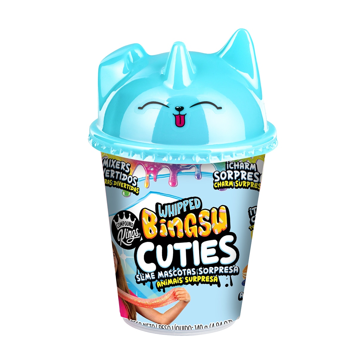 Imagen 0 de Manualidades Slime Bingsu cuties slime mascotas sorpresa 3 colores surtidos Bizak