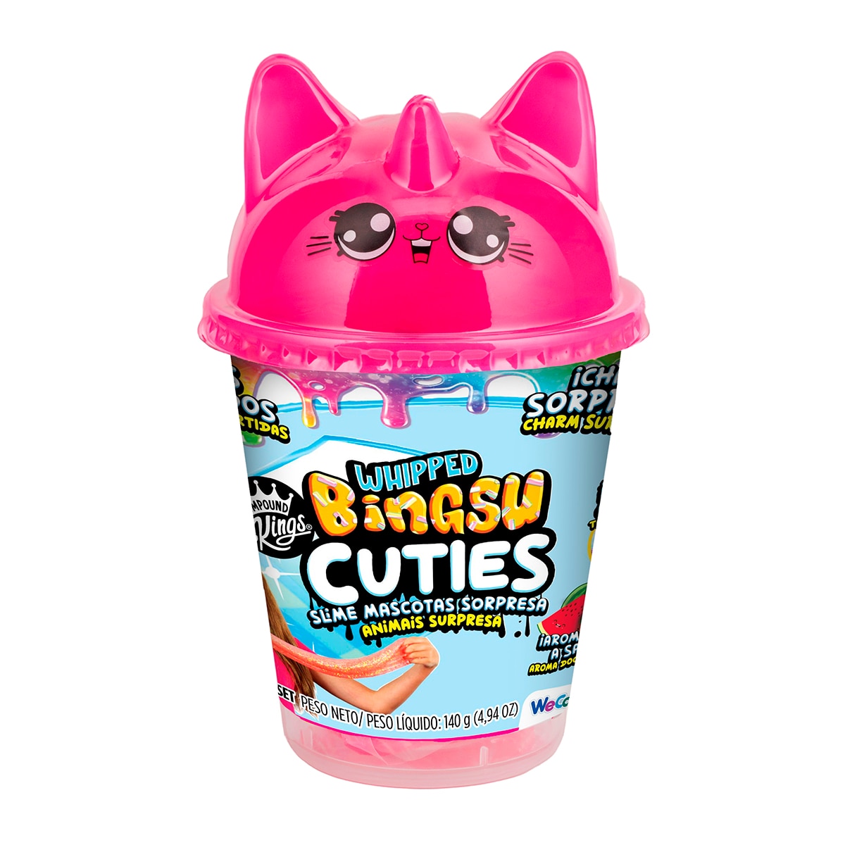 Manualidades Slime Bingsu cuties slime mascotas sorpresa 3 colores surtidos Bizak 3