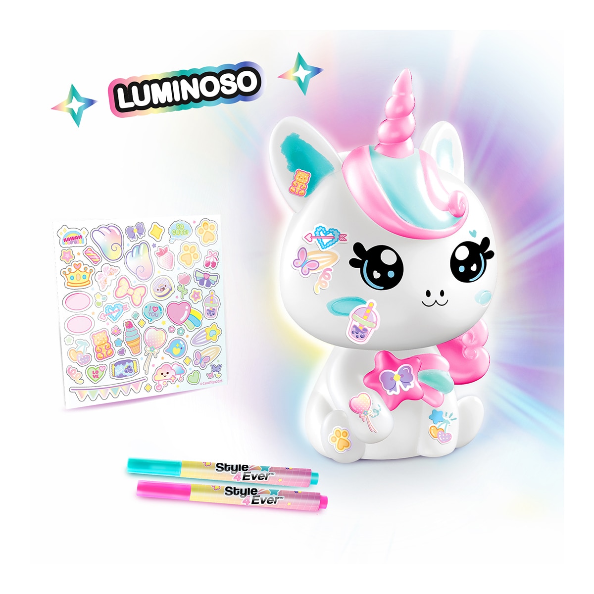 Unicornio Diy Kawaii Con Luz Style4Ever Canal Toys 3