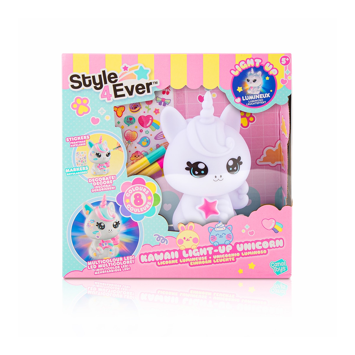 Unicornio Diy Kawaii Con Luz Style4Ever Canal Toys 7