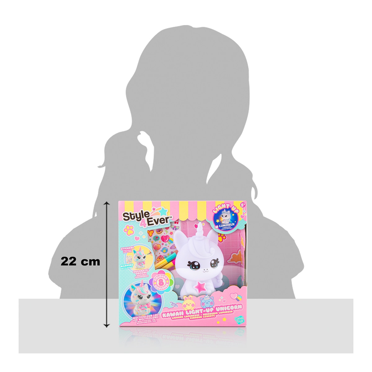 Unicornio Diy Kawaii Con Luz Style4Ever Canal Toys 9