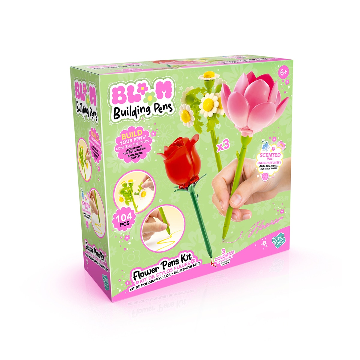 Bolígrafo Construye Tu Floryboli Pack 3 Building Pens Canal Toys 4